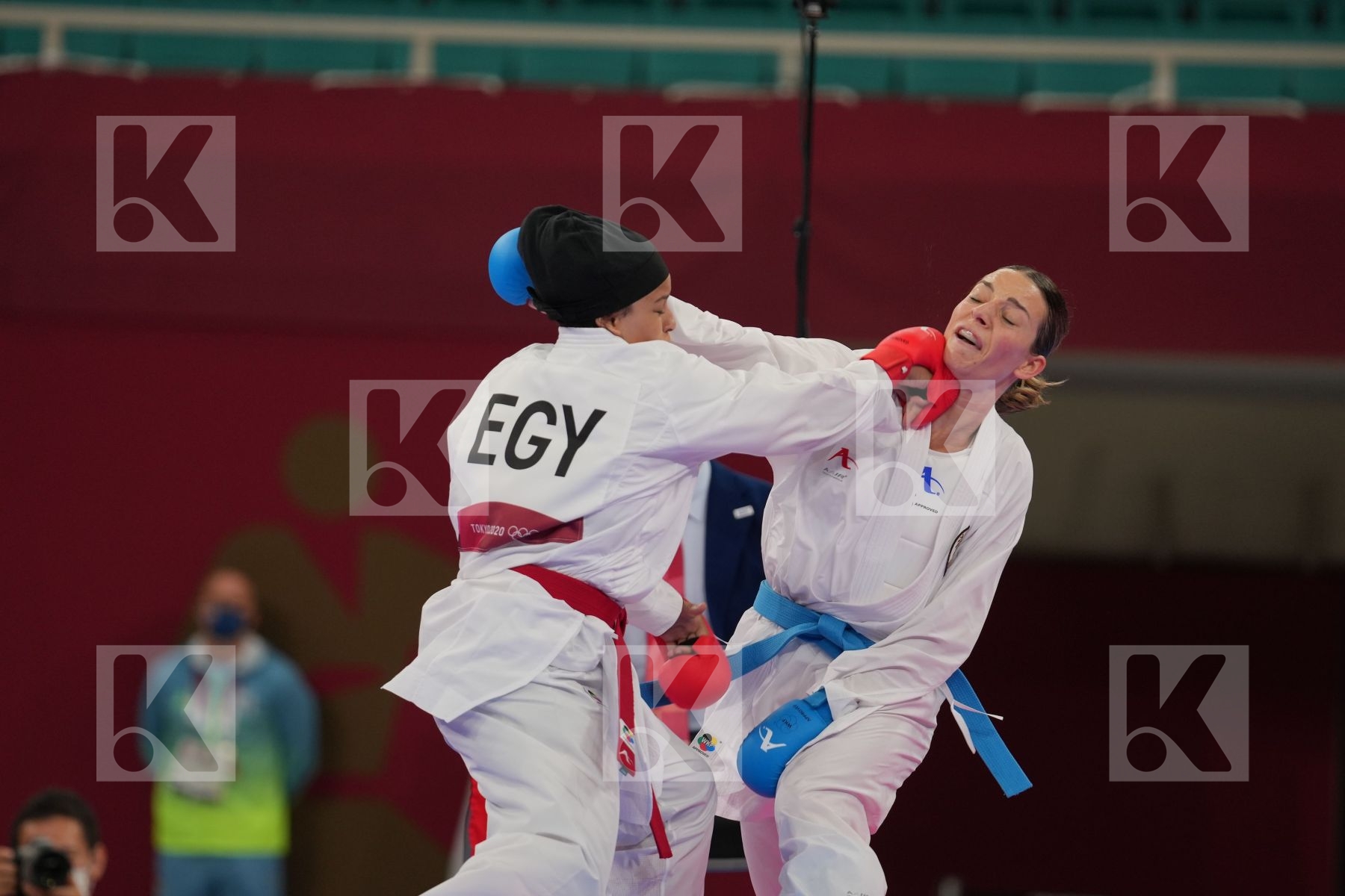 Sayed Radwa (Egypt) - Kumite Female -55kg, Plank Bettina (Austria) - Kumite Female -55kg in Senior Kumite -55 Kg - Round Robin bout