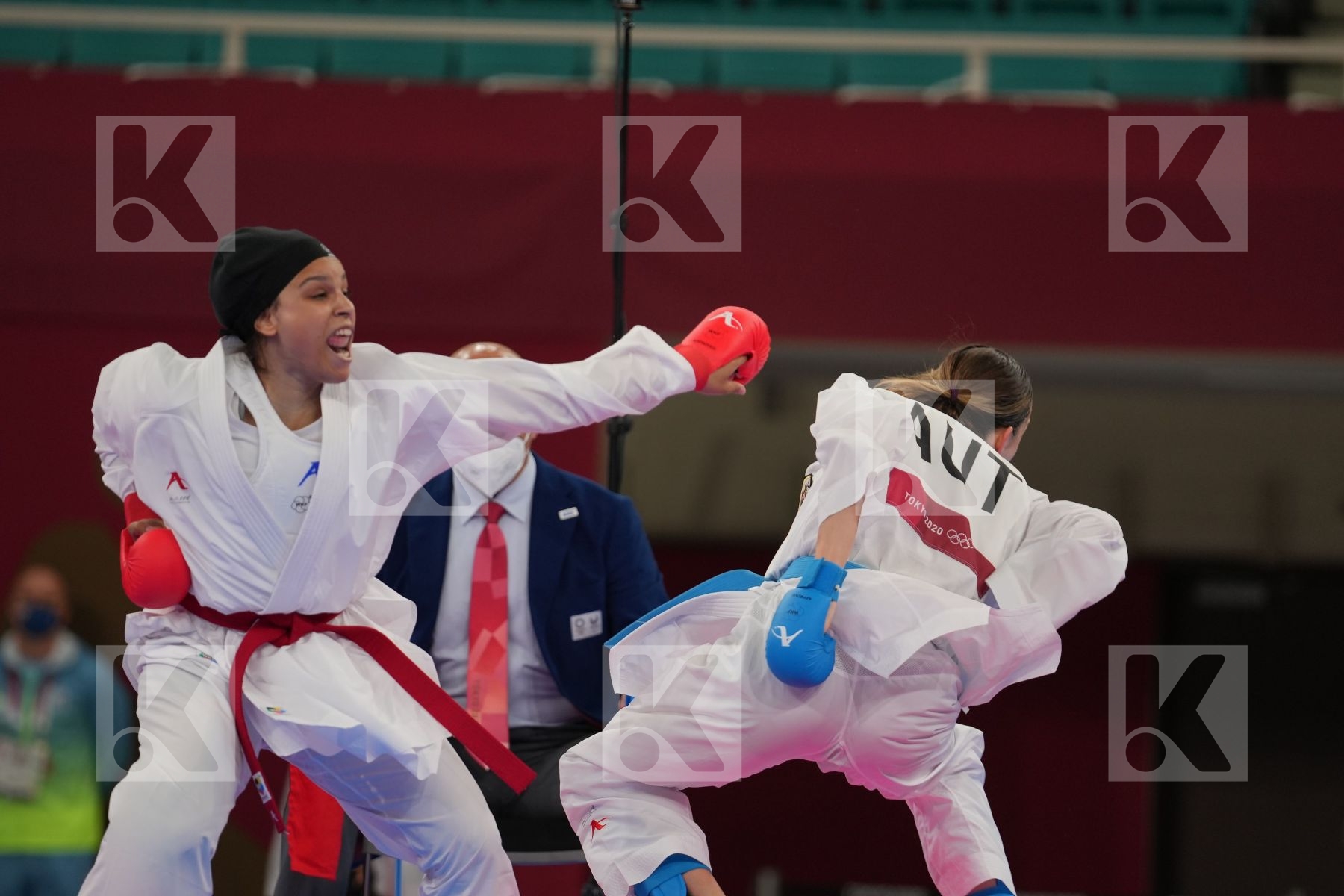 Sayed Radwa (Egypt) - Kumite Female -55kg, Plank Bettina (Austria) - Kumite Female -55kg in Senior Kumite -55 Kg - Round Robin bout