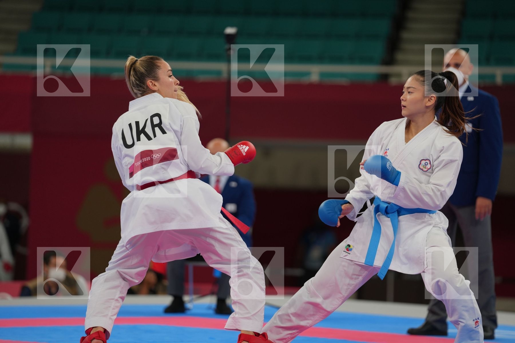 Terliuga Anzhelika (Ukraine) - Kumite Female -55kg, Wen Tzu-Yun (Chinese Taipei) - Kumite Female -55kg in Senior Kumite -55 Kg - Semifinal bout