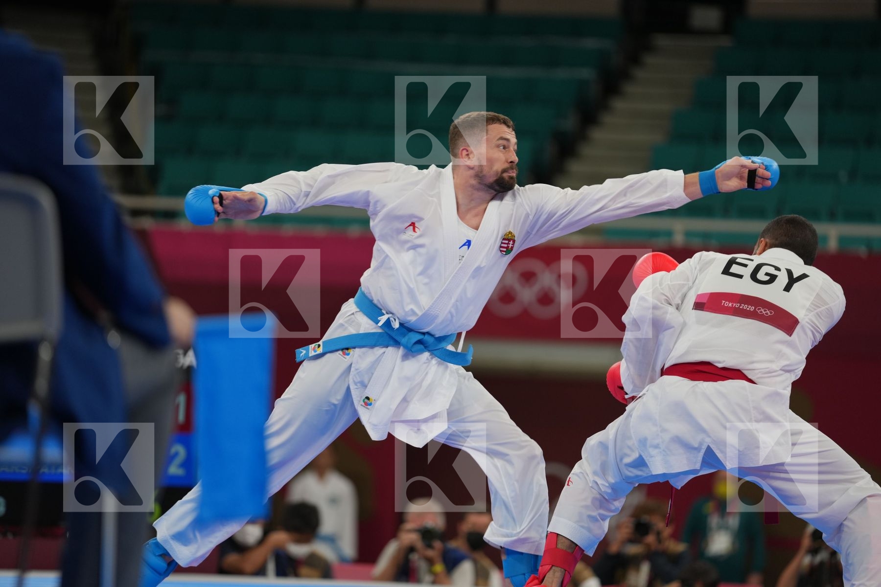 Abdelaziz Abdalla (Egypt) - Kumite Male -75kg, Harspataki Gabor (Hungary) - Kumite Male -75kg in Senior Kumite -75 Kg - Round Robin bout