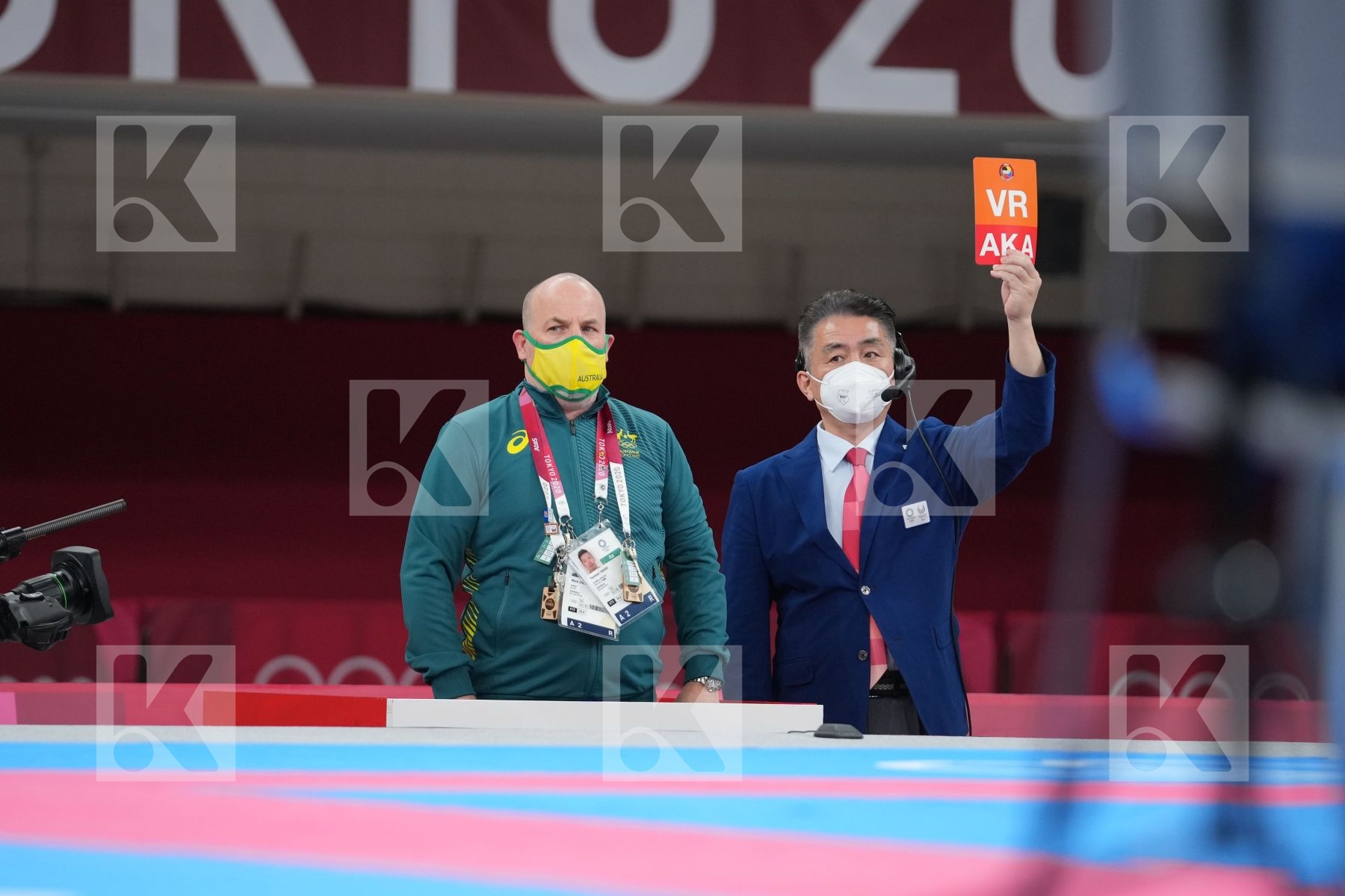 Yahiro Tsuneari (Australia) - Kumite Male -75kg, Azhikanov Nurkanat (Kazakhstan) - Kumite Male -75kg in Senior Kumite -75 Kg - Round Robin bout