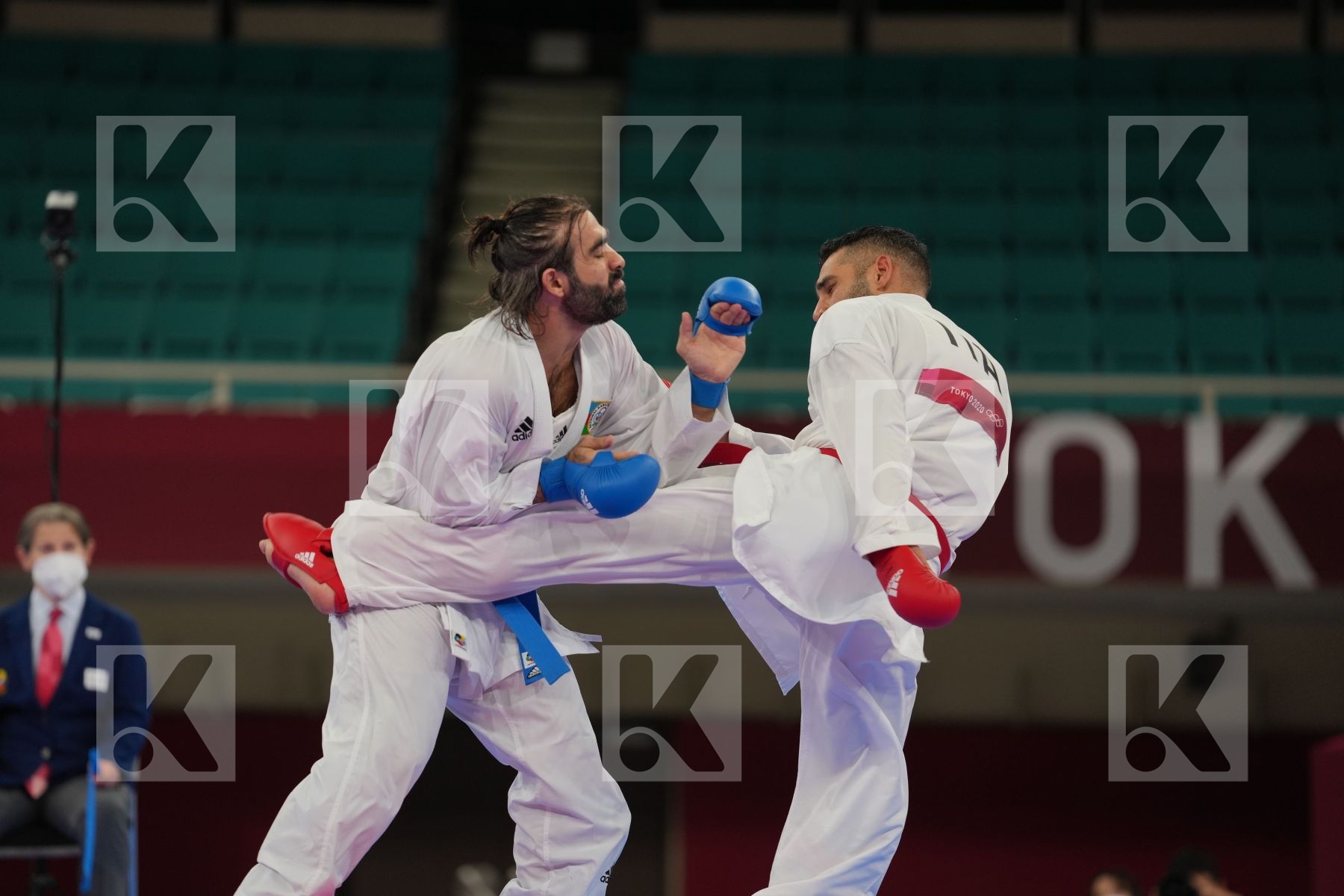 Busa Luigi (Italy) - Kumite Male -75kg, Aghayev Rafael (Azerbaijan) - Kumite Male -75kg in Senior Kumite -75 Kg - Round Robin bout