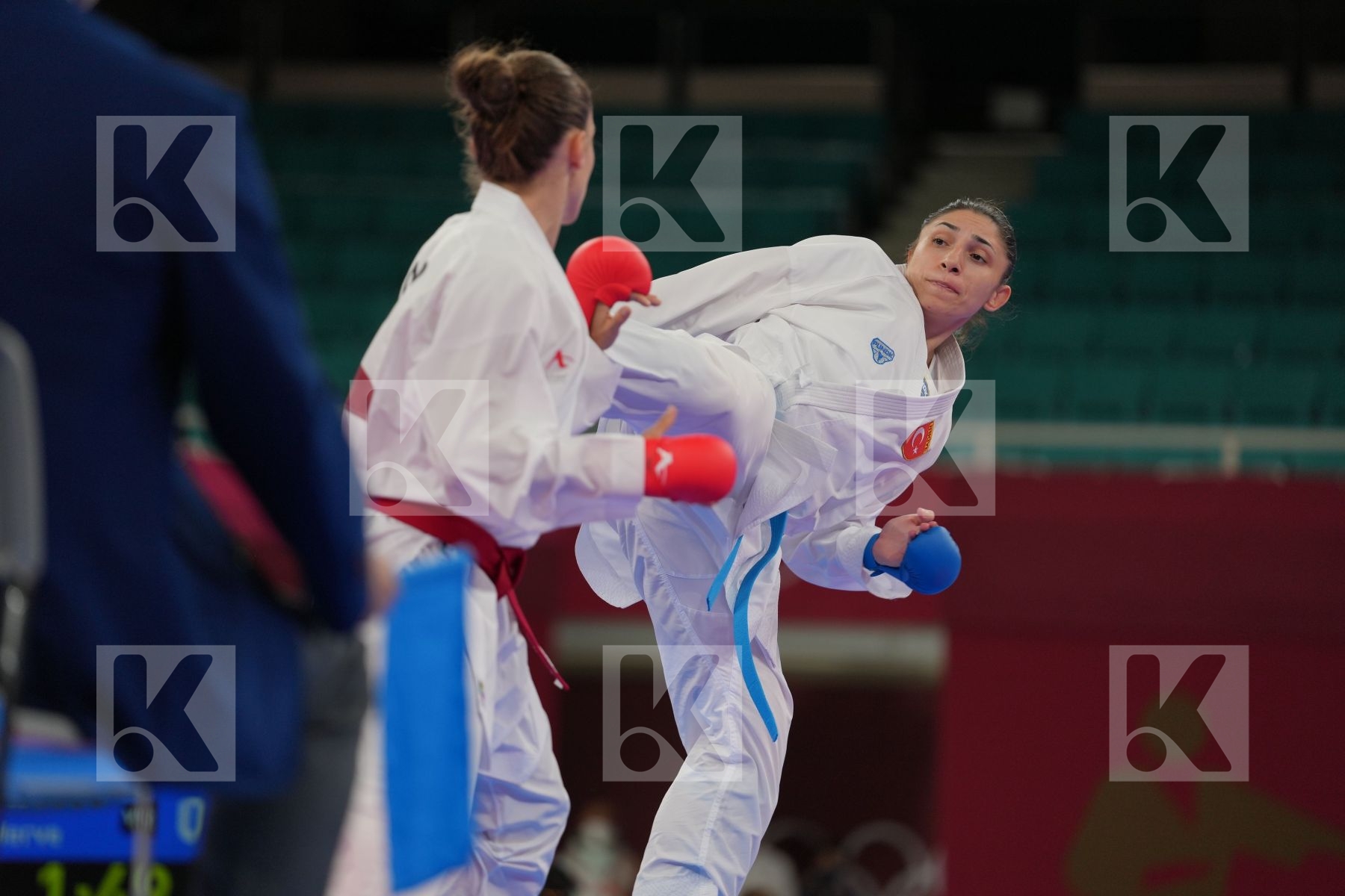 Prekovic Jovana (Serbia) - Kumite Female -61kg, Coban Merve (Turkey) - Kumite Female -61kg in Senior Kumite -61 Kg - Semifinal bout