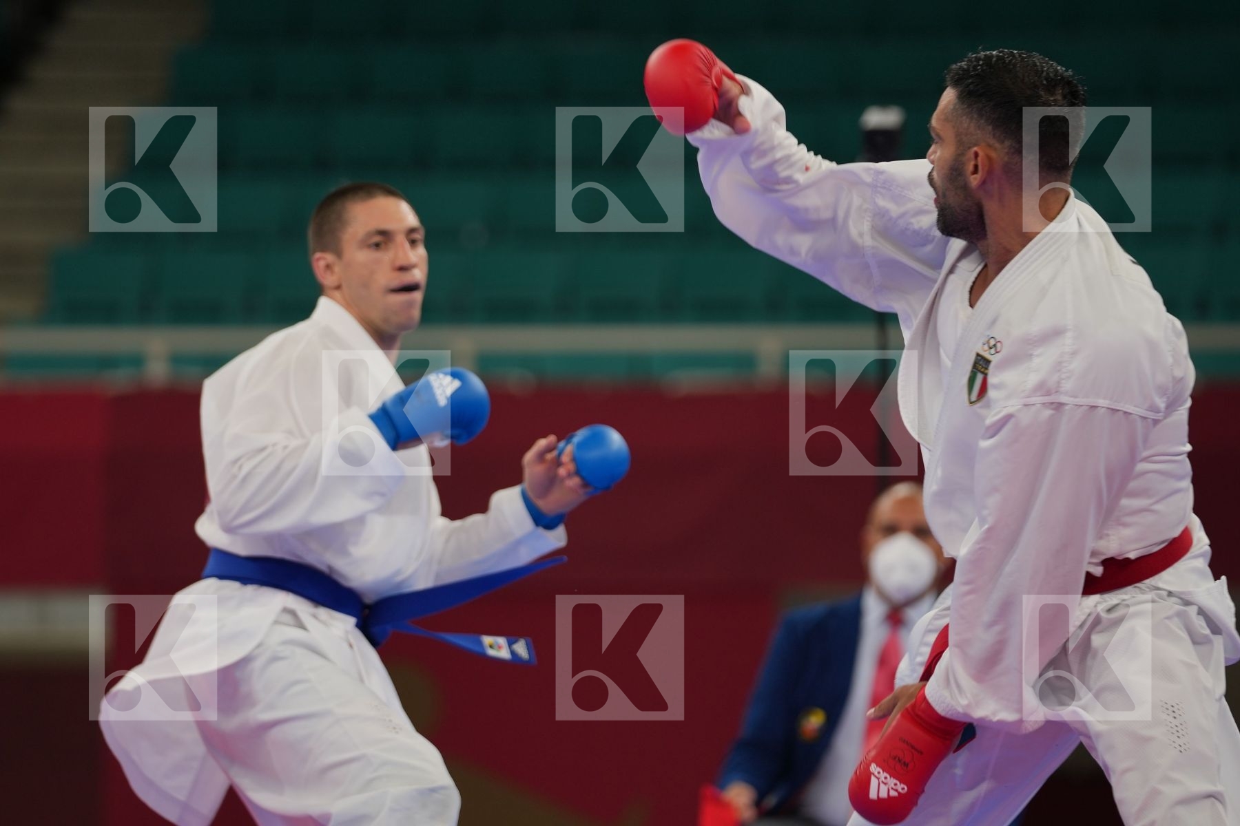 Busa Luigi (Italy) - Kumite Male -75kg, Horuna Stanislav (Ukraine) - Kumite Male -75kg in Senior Kumite -75 Kg - Semifinal bout