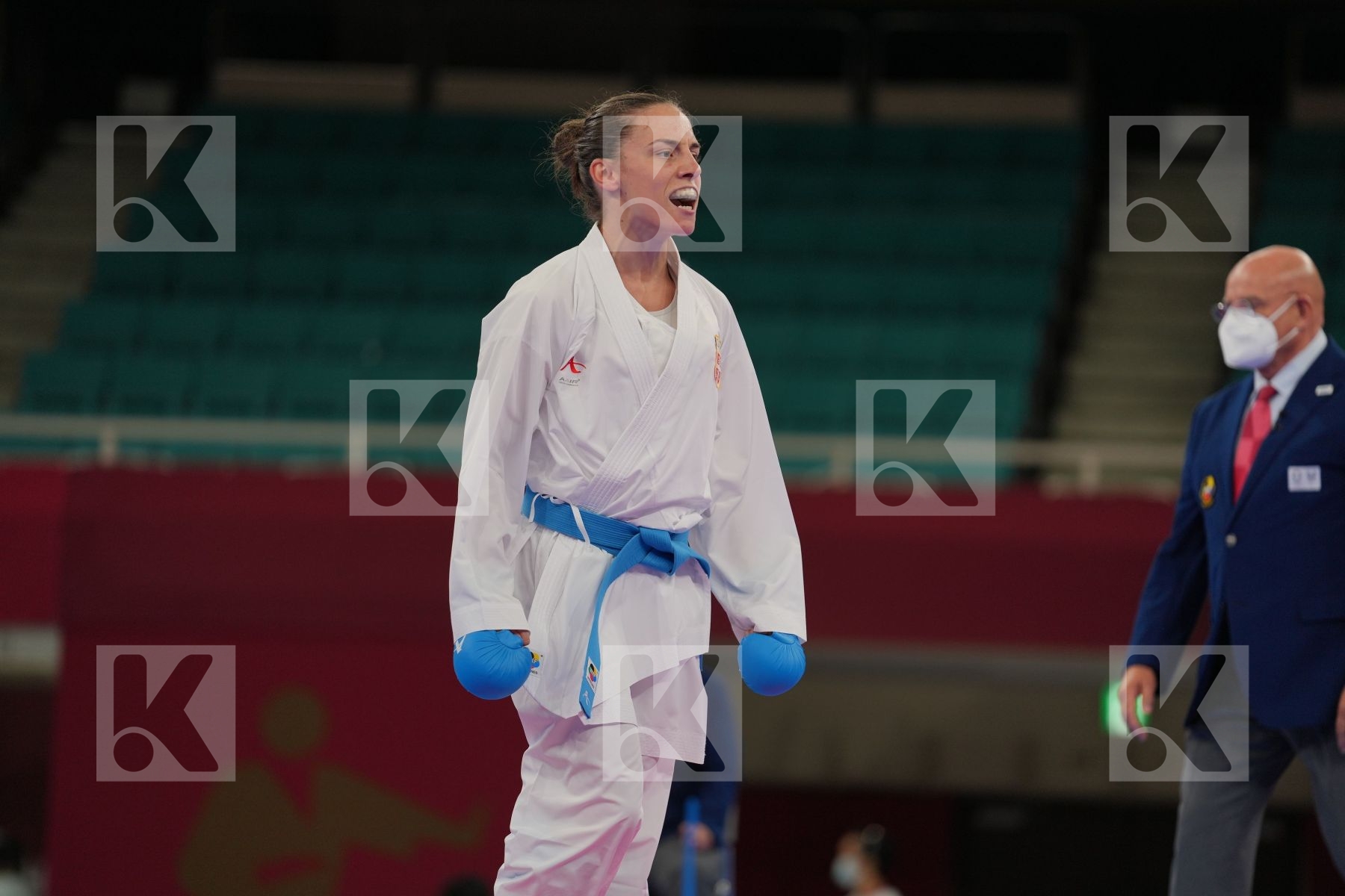 Yin Xiaoyan (People's Republic of China) - Kumite Female -61kg, Prekovic Jovana (Serbia) - Kumite Female -61kg in Senior Kumite -61 Kg - Final bout