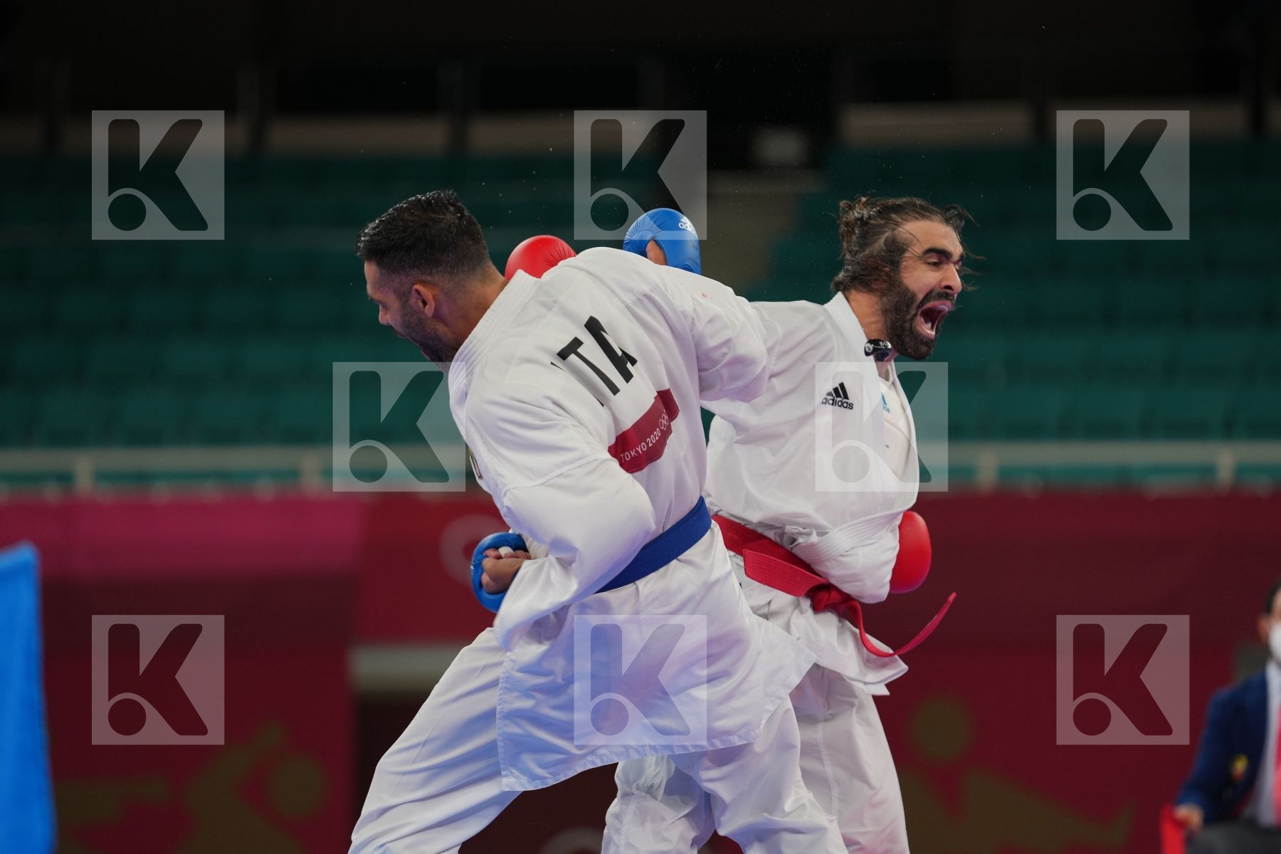 Aghayev Rafael (Azerbaijan) - Kumite Male -75kg, Busa Luigi (Italy) - Kumite Male -75kg in Senior Kumite -75 Kg - Final bout