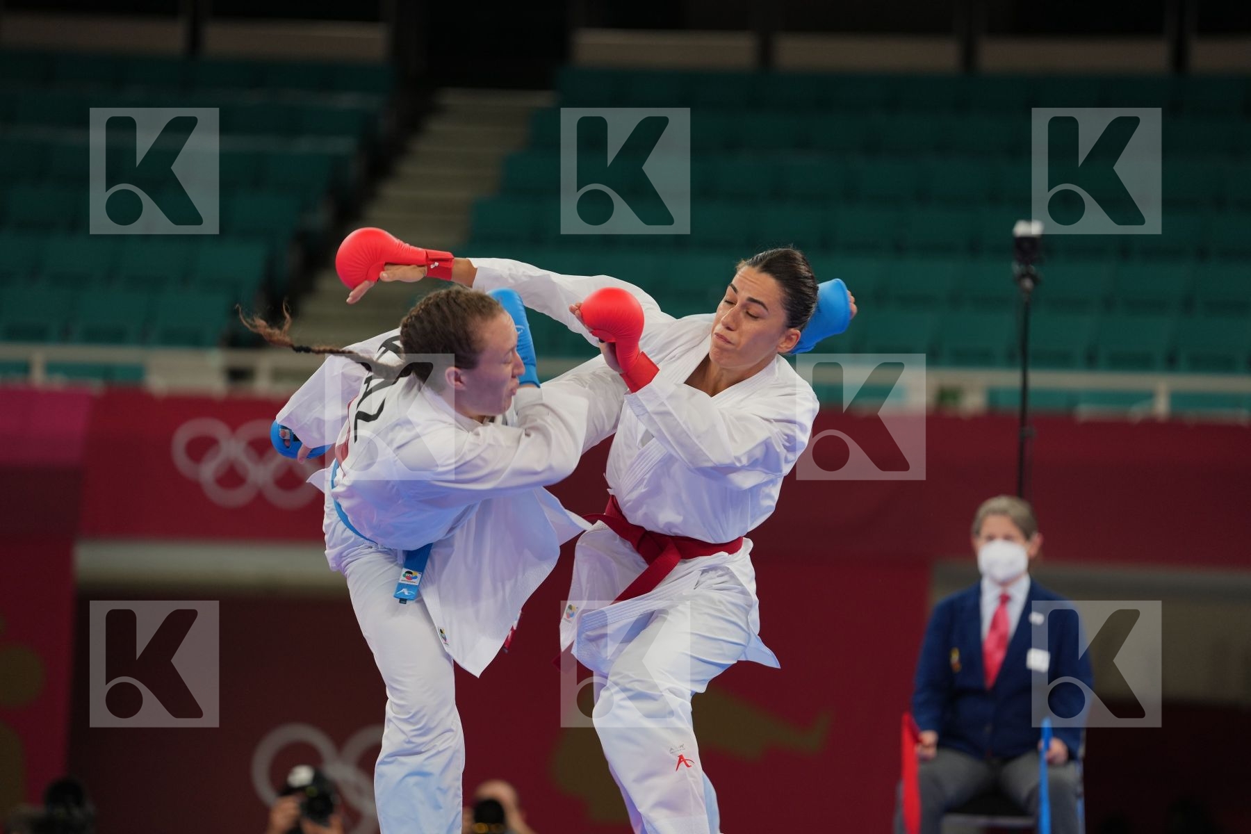 Hocaoglu Meltem (Turkey) - Kumite Female +61kg, Berultseva Sofya (Kazakhstan) - Kumite Female +61kg in Senior Kumite 61+ Kg - Round Robin bout