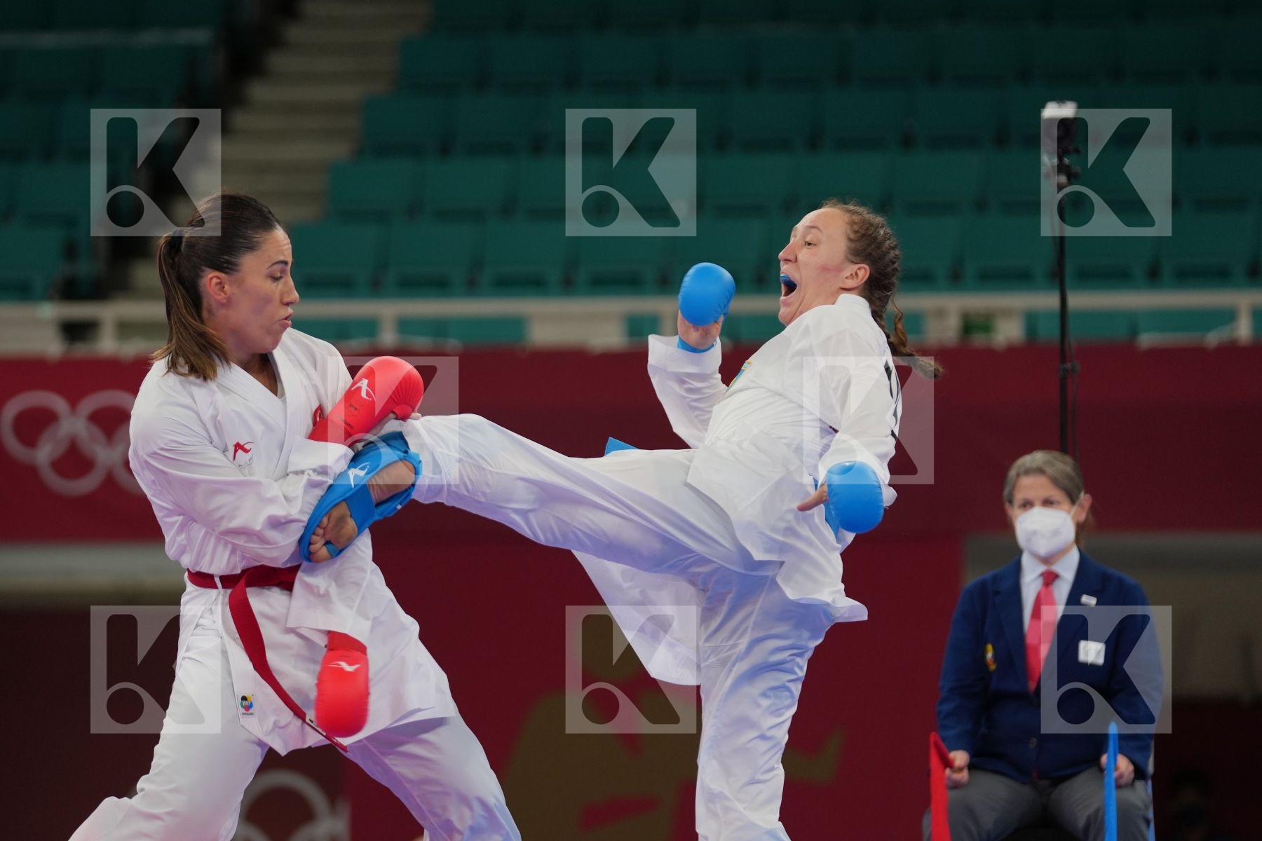 Hocaoglu Meltem (Turkey) - Kumite Female +61kg, Berultseva Sofya (Kazakhstan) - Kumite Female +61kg in Senior Kumite 61+ Kg - Round Robin bout