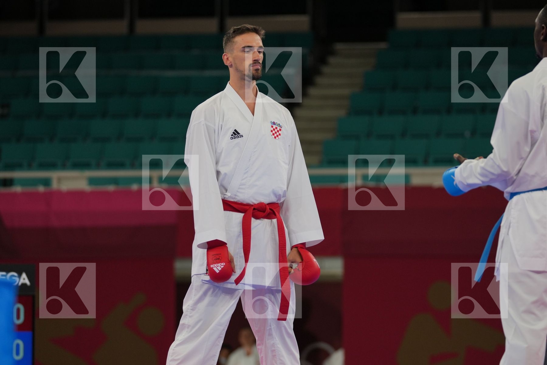 Kvesic Ivan (Croatia) - Kumite Male +75kg, Hamedi Tareg (Saudi Arabia) - Kumite Male +75kg in Senior Kumite 75+ Kg - Round Robin bout