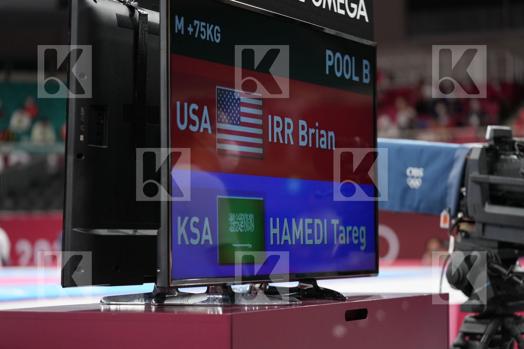 Irr Brian (United States of America) - Kumite Male +75kg, Hamedi Tareg (Saudi Arabia) - Kumite Male +75kg in Senior Kumite 75+ Kg - Round Robin bout