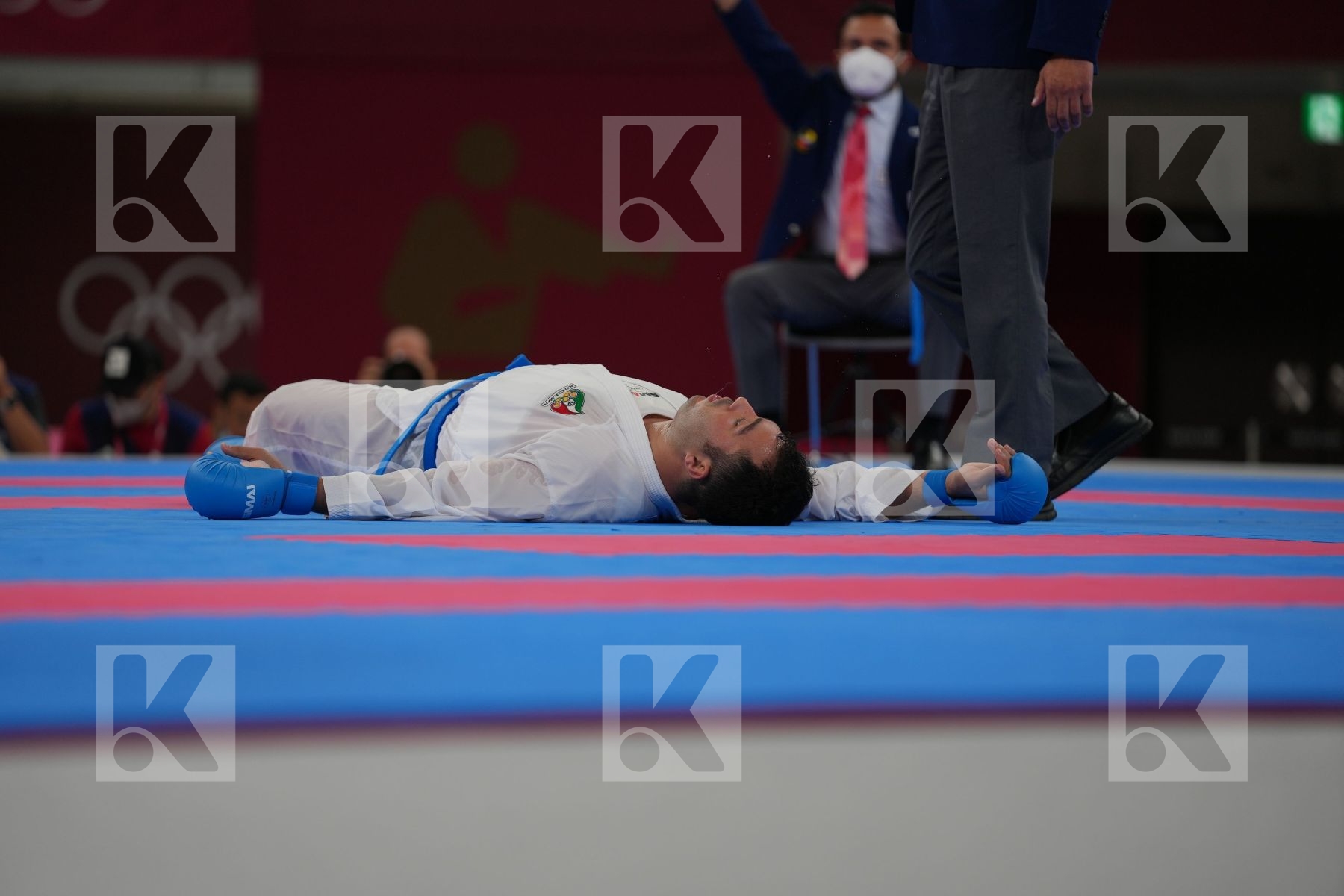 Hamedi Tareg (Saudi Arabia) - Kumite Male +75kg, Ganzjadeh Sajad (Islamic Republic of Iran) - Kumite Male +75kg in Senior Kumite 75+ Kg - Final bout