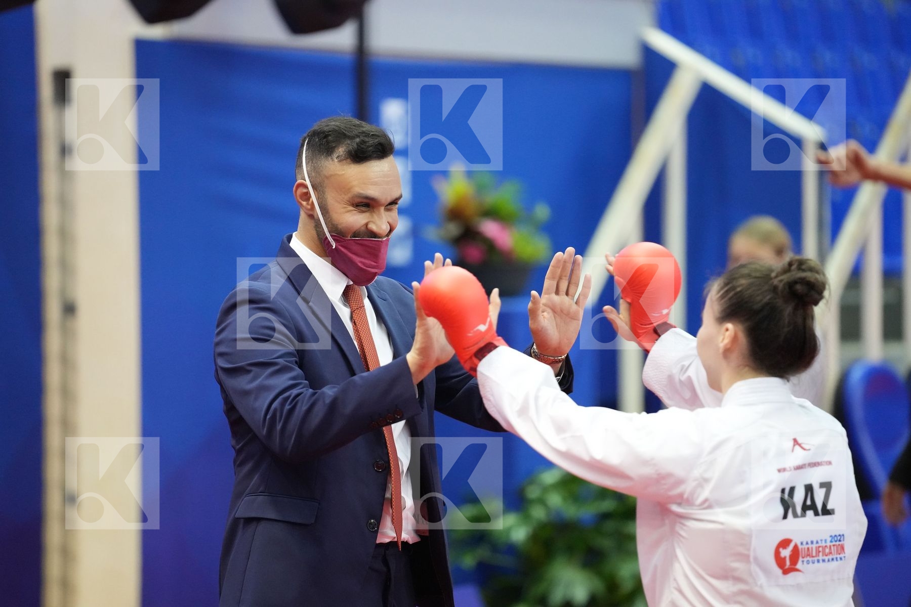 ZHANGBYRBAY MOLDIR (KAZAKHSTAN) in Olympic Category - Kumite Female -55 KG - Round Robin bout