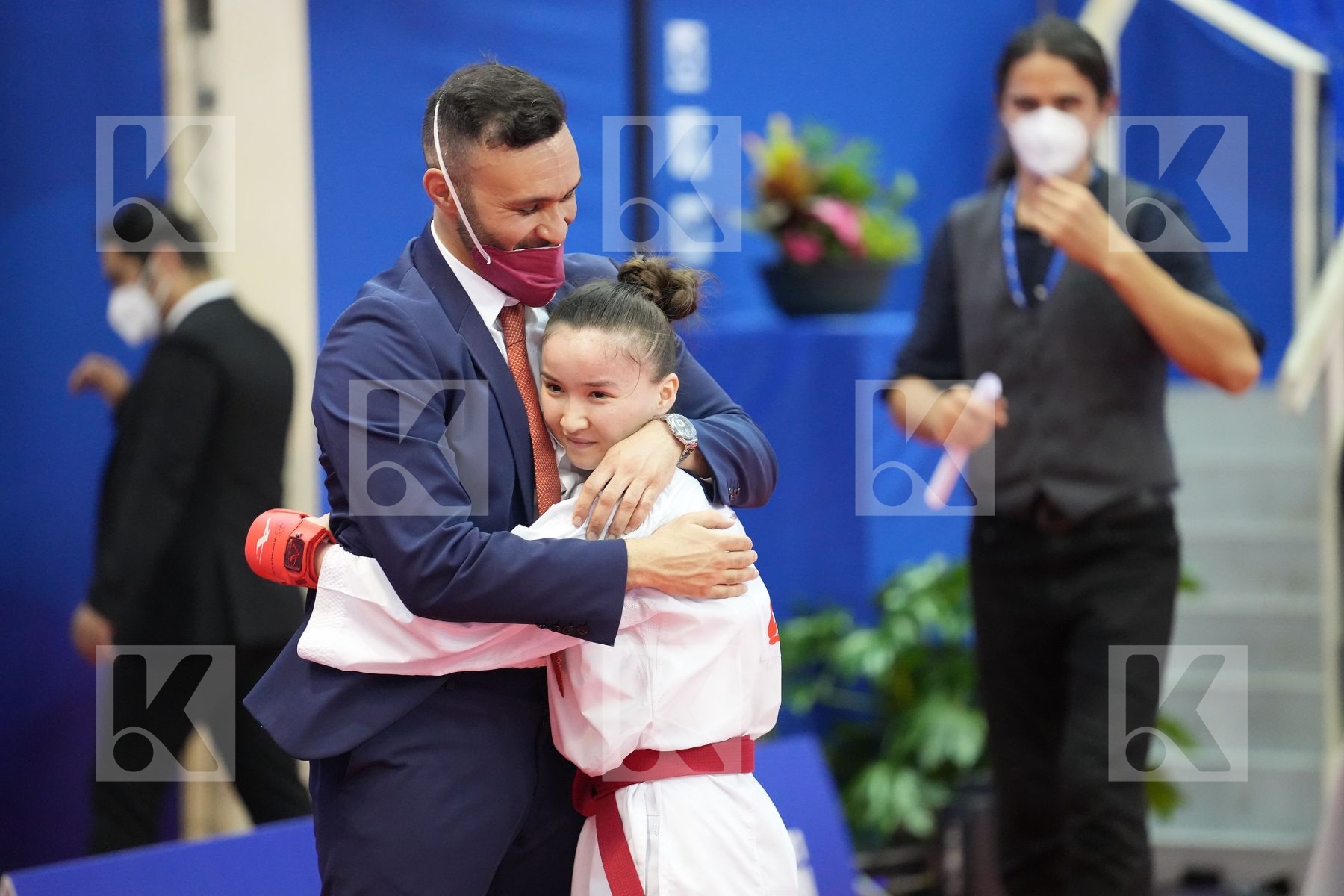 ZHANGBYRBAY MOLDIR (KAZAKHSTAN) in Olympic Category - Kumite Female -55 KG - Round Robin bout