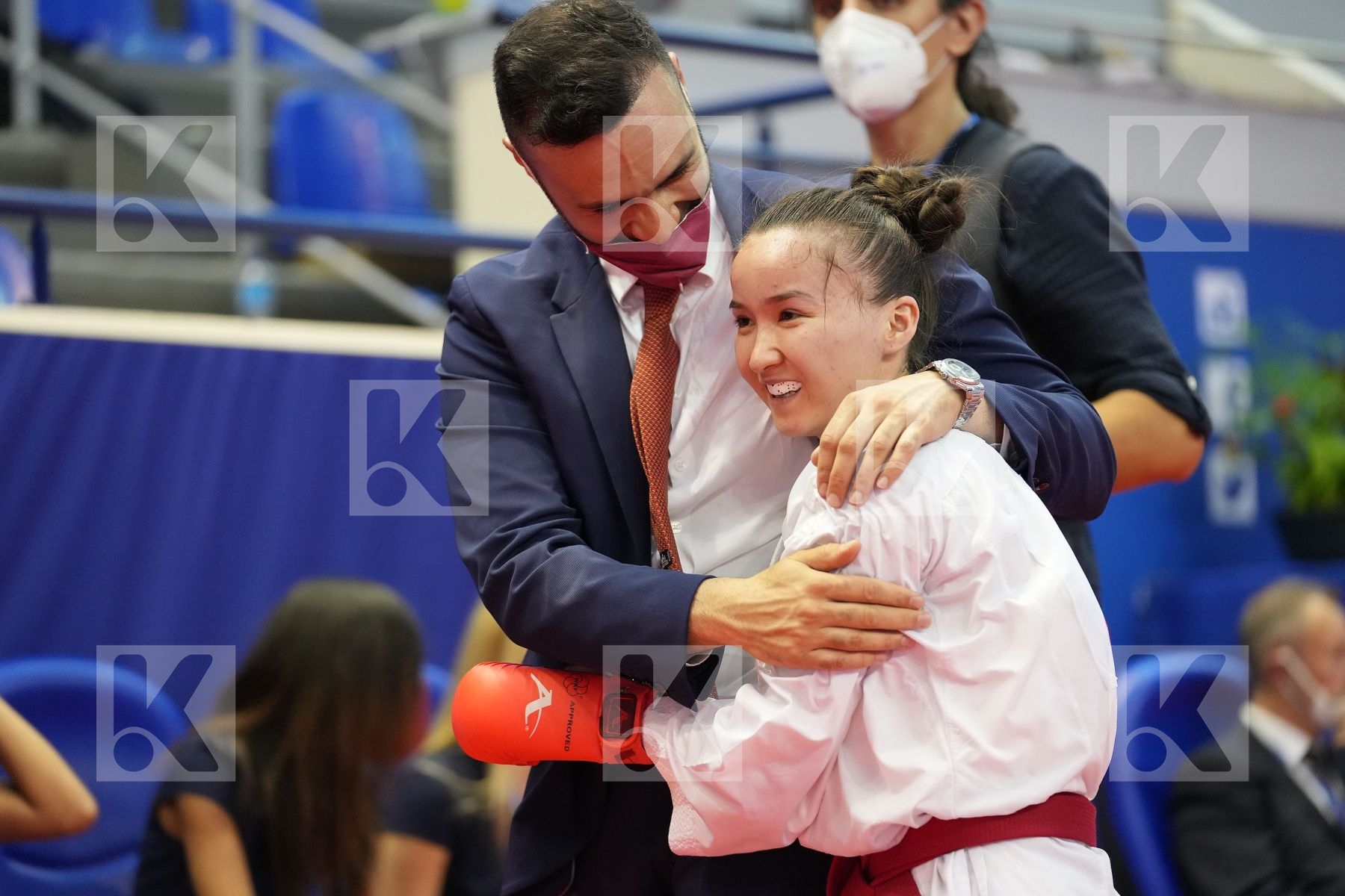 ZHANGBYRBAY MOLDIR (KAZAKHSTAN) in Olympic Category - Kumite Female -55 KG - Round Robin bout