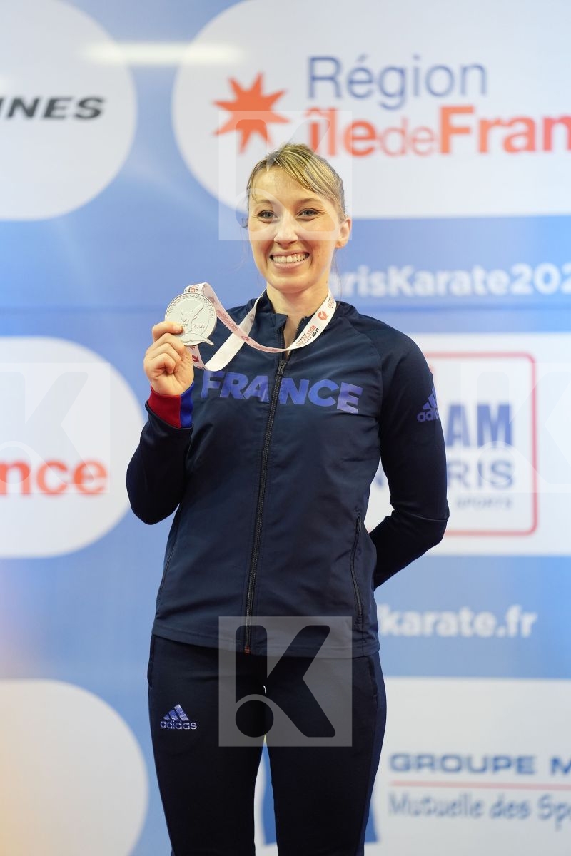 FERACCI ALEXANDRA (FRANCE) in Olympic Category - Kata Female - Podium ceremony