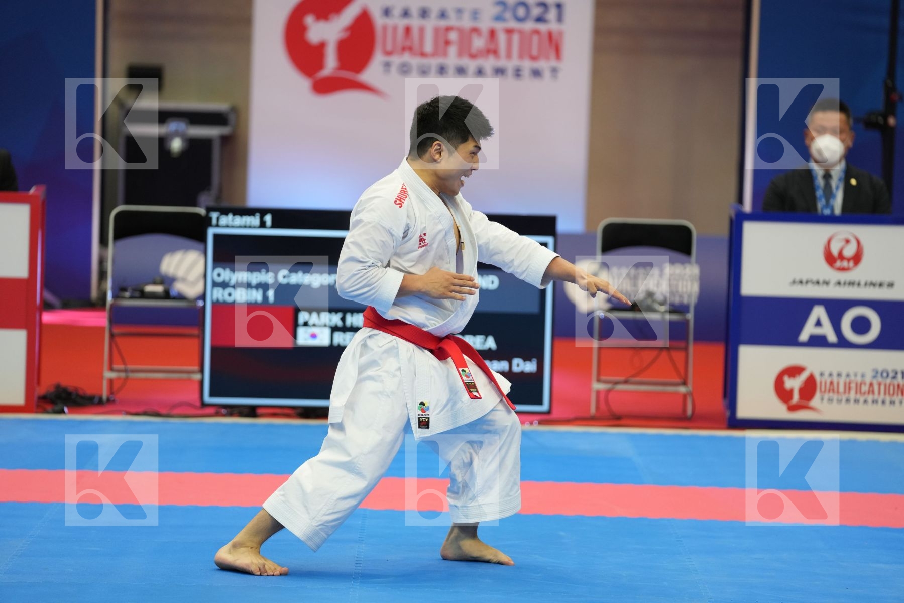 PARK HEEJUN (REPUBLIC OF KOREA) in Olympic Category - Kata Male - Round Robin bout