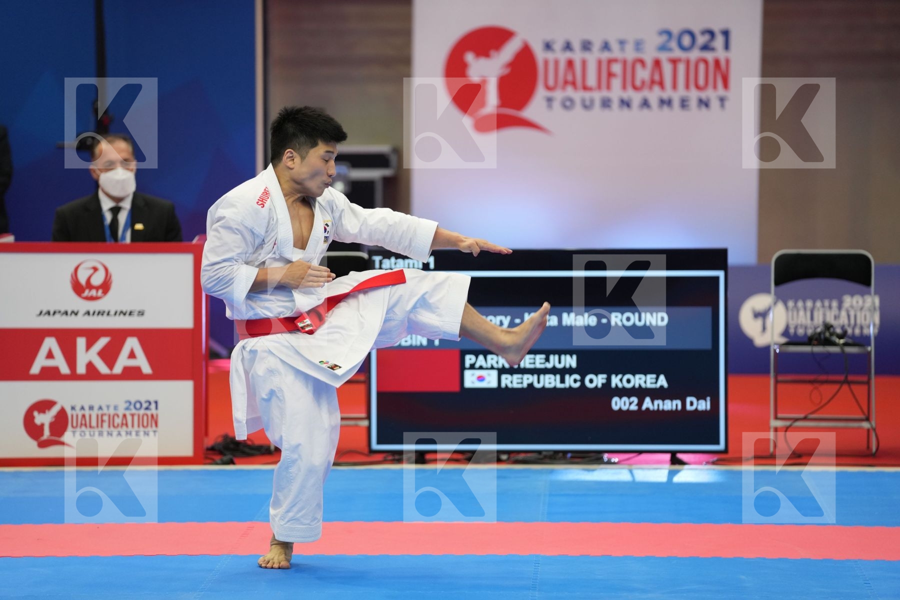 PARK HEEJUN (REPUBLIC OF KOREA) in Olympic Category - Kata Male - Round Robin bout
