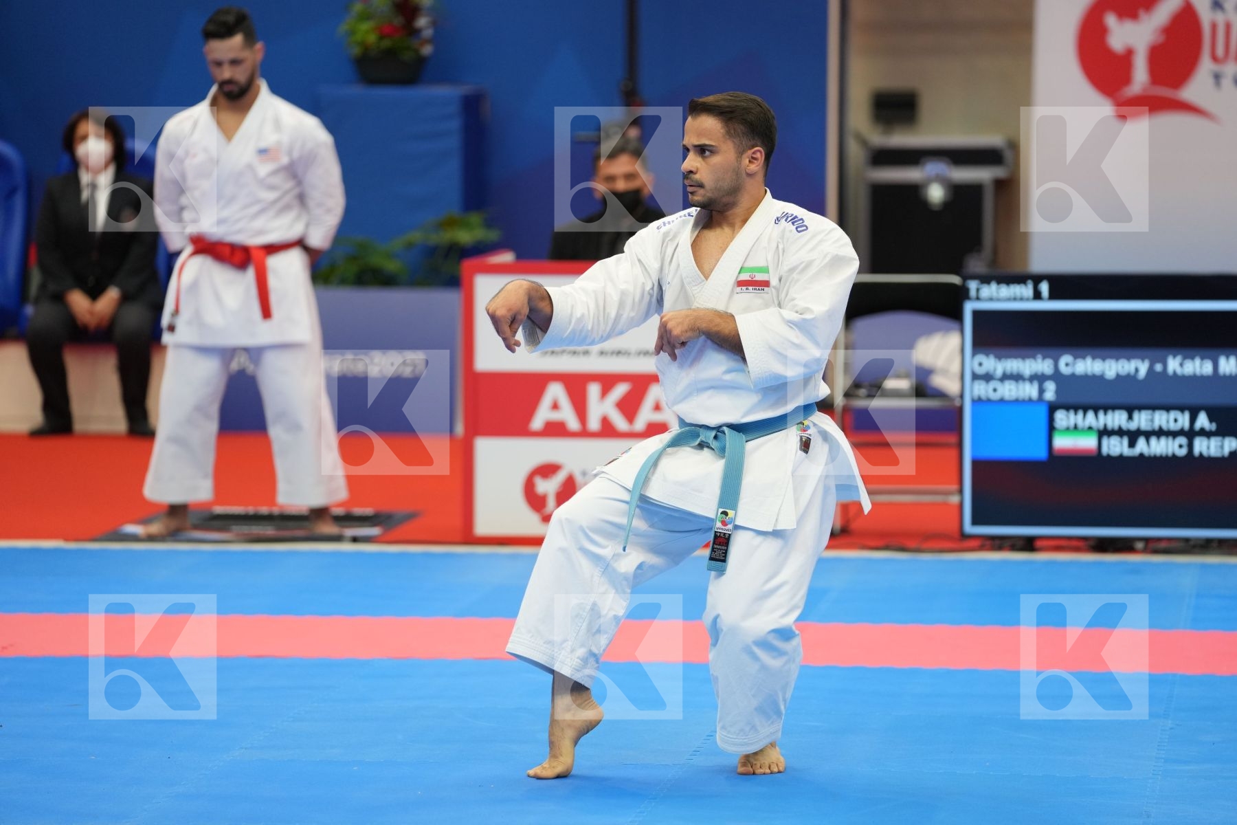 SHAHRJERDI ABOLFAZL (ISLAMIC REPUBLIC OF IRAN) in Olympic Category - Kata Male - Round Robin bout