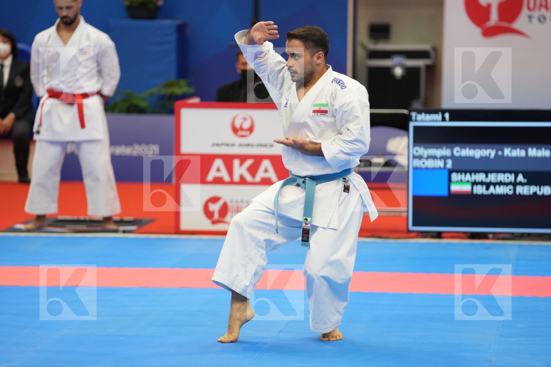 SHAHRJERDI ABOLFAZL (ISLAMIC REPUBLIC OF IRAN) in Olympic Category - Kata Male - Round Robin bout