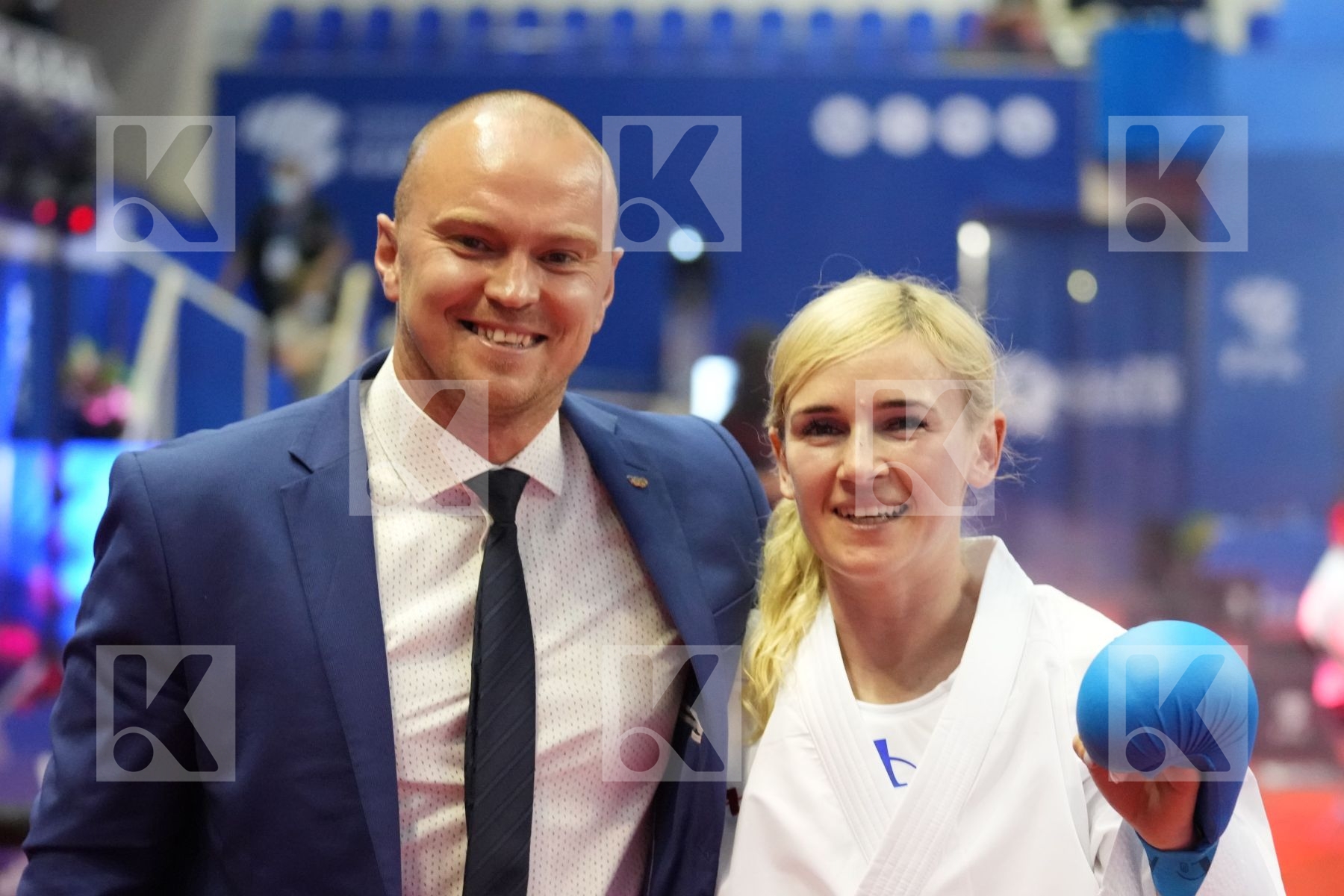 SEROGINA ANITA (UKRAINE) in Olympic Category - Kumite Female -61 KG - Round Robin bout
