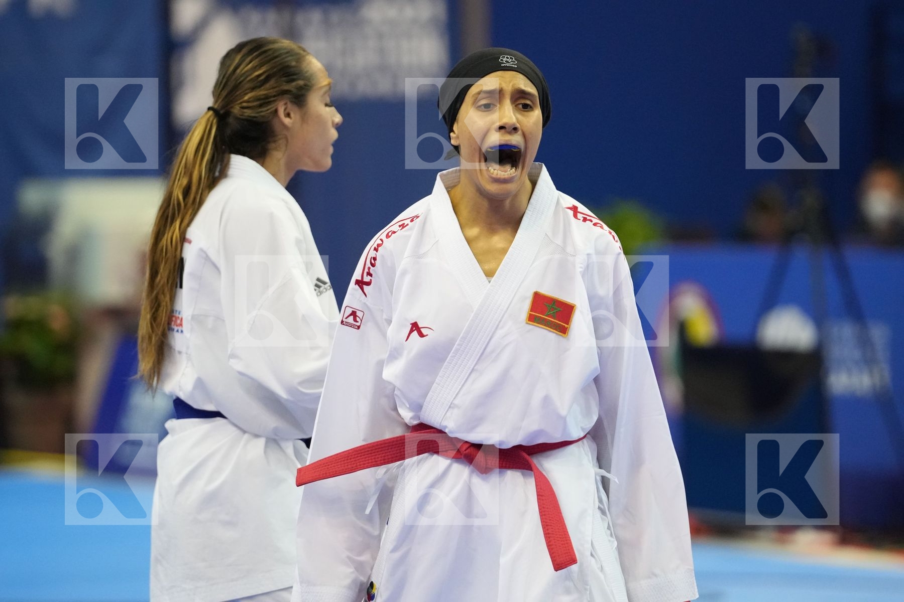SADINI BTISSAM (MOROCCO) in Olympic Category - Kumite Female -61 KG - Round Robin bout