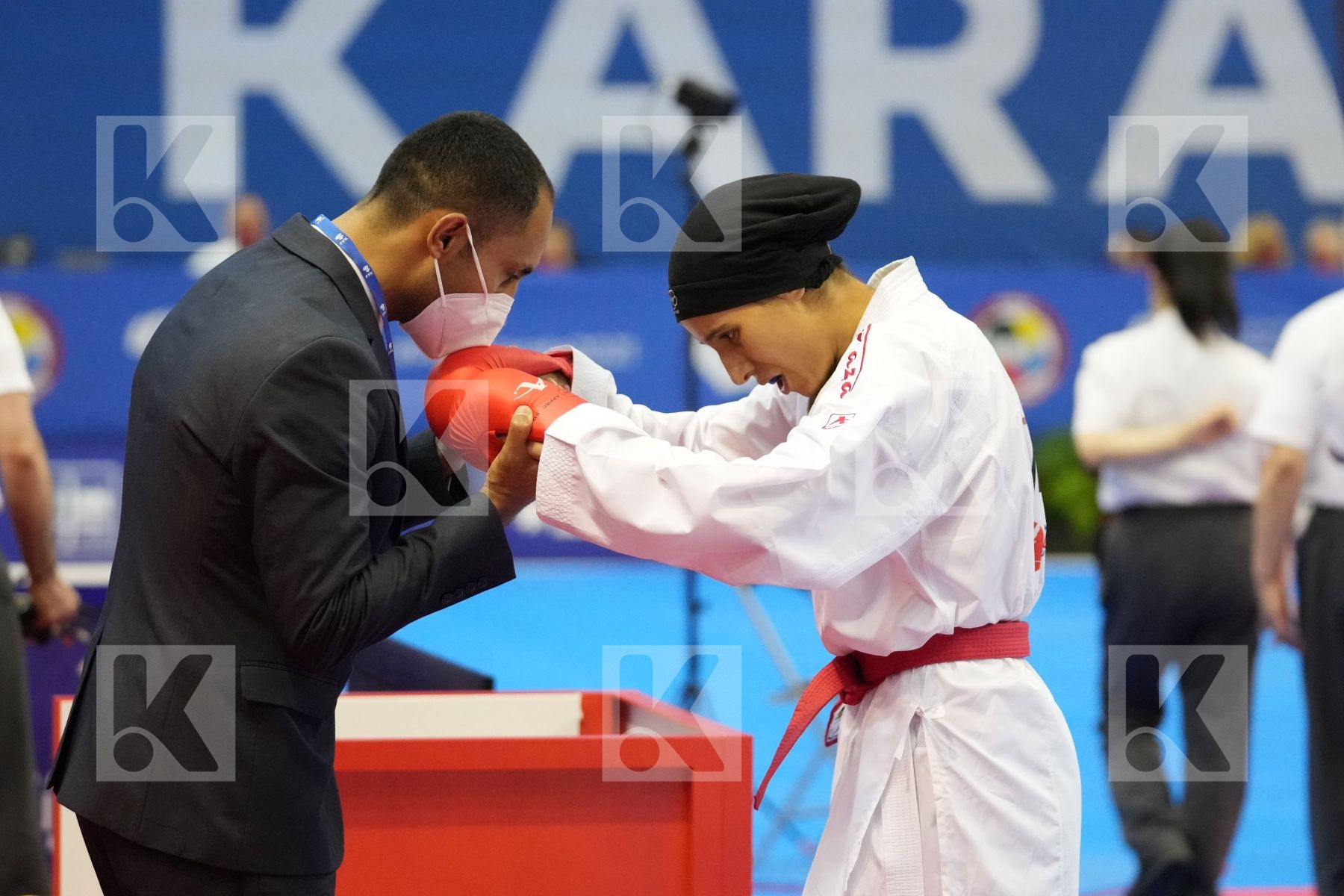 SADINI BTISSAM (MOROCCO) in Olympic Category - Kumite Female -61 KG - Round Robin bout