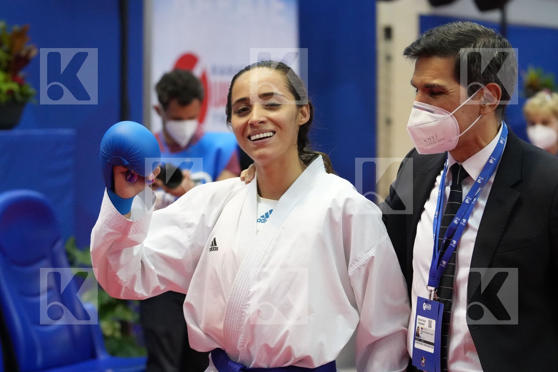 GARCES SEQUERA CLAUDYMAR (VENEZUELA) in Olympic Category - Kumite Female -61 KG - Round Robin bout