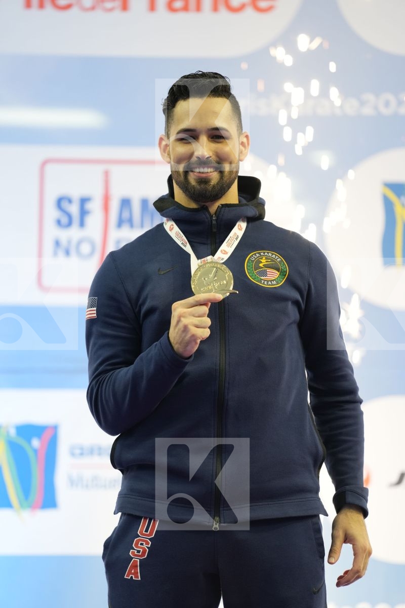 TORRES  GUTIERREZ ARIEL (UNITED STATES) in Olympic Category - Kata Male - Podium Ceremony