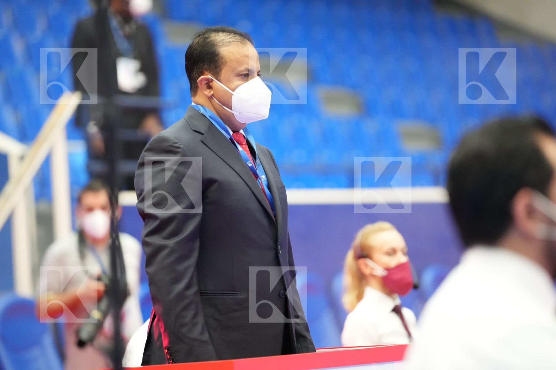 HAMEDI TAREG (SAUDI ARABIA), LARDY TYRON-DARNELL (NETHERLANDS) in Olympic Category - Kumite Male 75+ KG - Round Robin bout