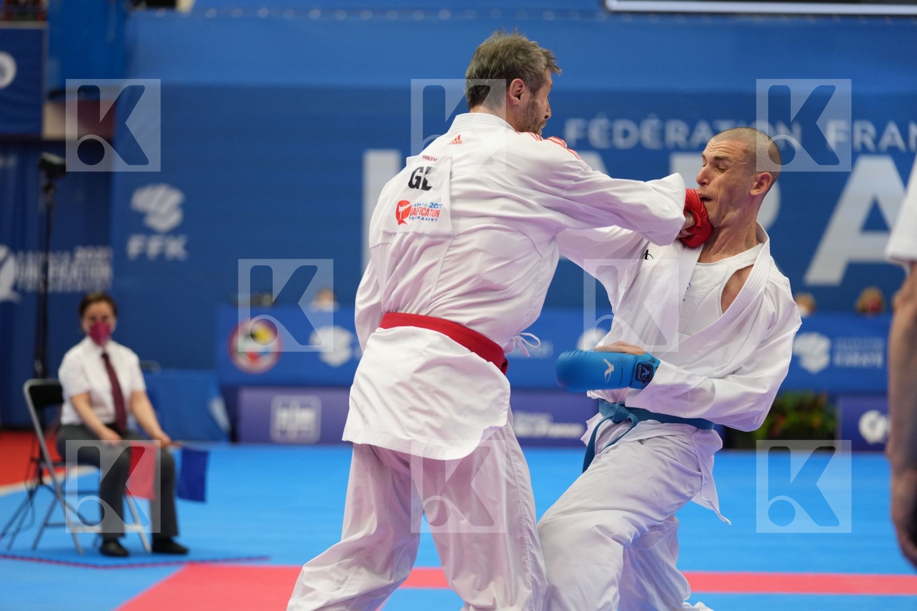 ARKANIA GOGITA (GEORGIA), GAYSINSKY DANIEL (CANADA) in Olympic Category - Kumite Male 75+ KG - Round Robin bout