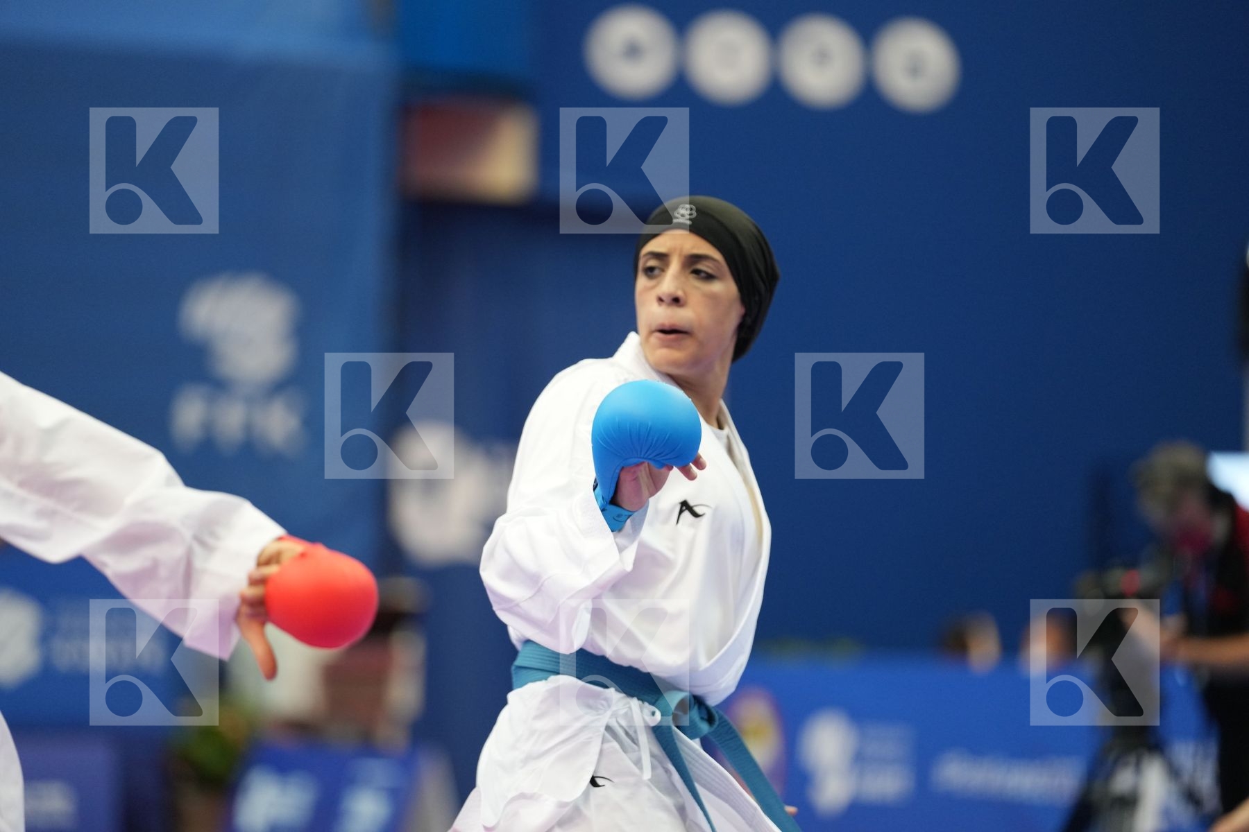 ABDELAZIZ FERYAL (EGYPT), BRATIC MELISSA (CANADA) in Olympic Category - Kumite Female 61+ KG - Round Robin bout