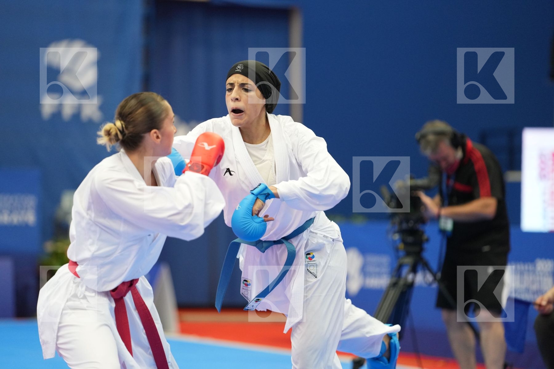 ABDELAZIZ FERYAL (EGYPT), BRATIC MELISSA (CANADA) in Olympic Category - Kumite Female 61+ KG - Round Robin bout