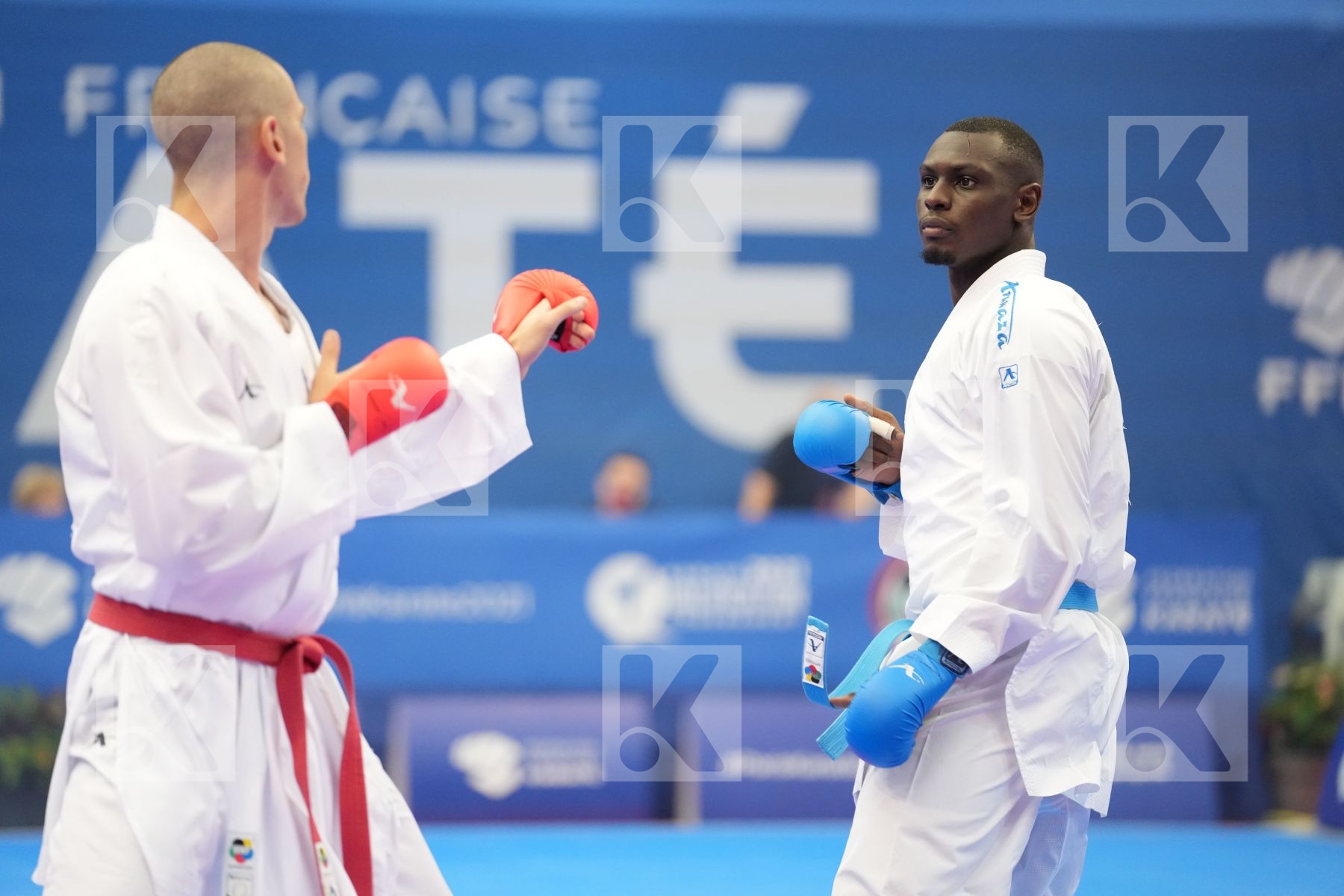 HAMEDI TAREG (SAUDI ARABIA), GAYSINSKY DANIEL (CANADA) in Olympic Category - Kumite Male 75+ KG - Round Robin bout