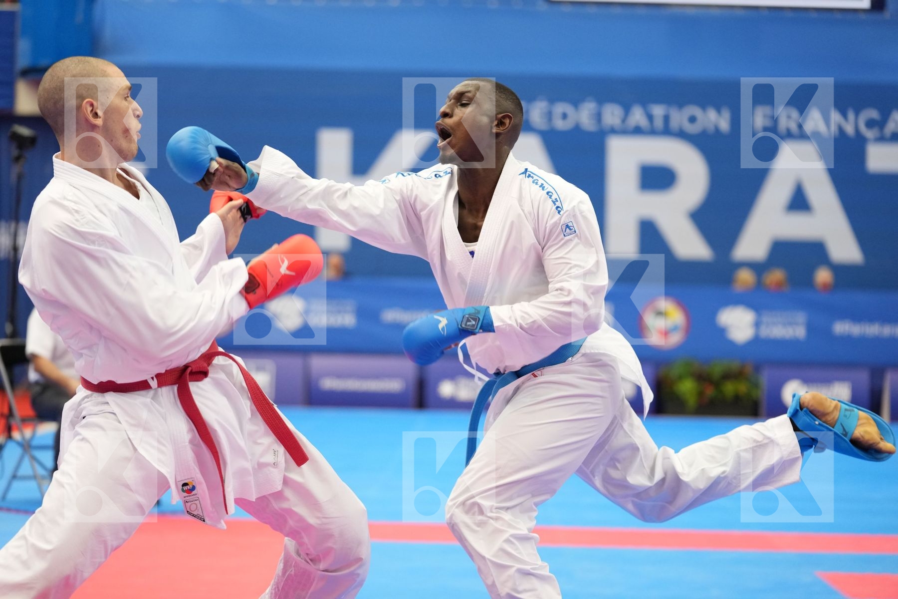 HAMEDI TAREG (SAUDI ARABIA), GAYSINSKY DANIEL (CANADA) in Olympic Category - Kumite Male 75+ KG - Round Robin bout