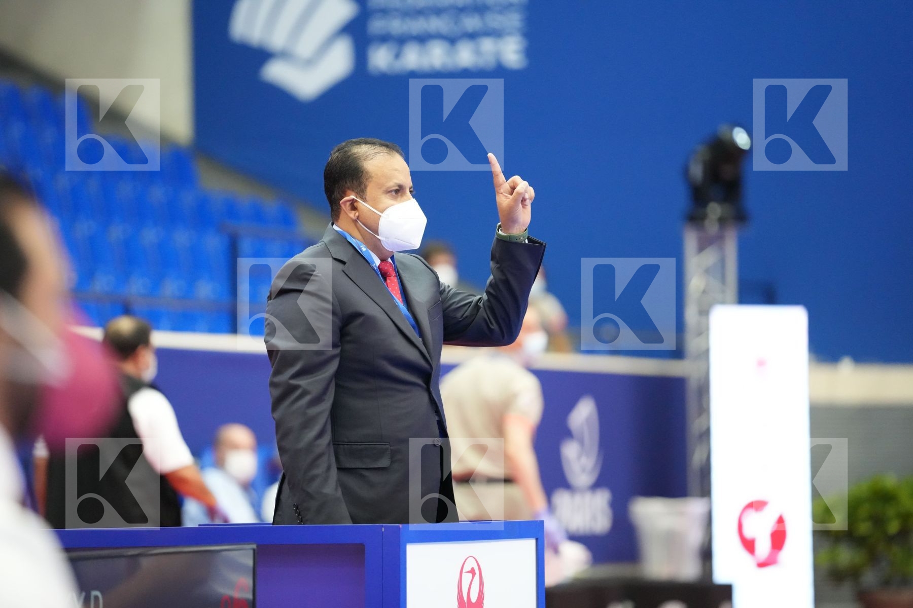 HAMEDI TAREG (SAUDI ARABIA) in Olympic Category - Kumite Male 75+ KG - Round Robin bout