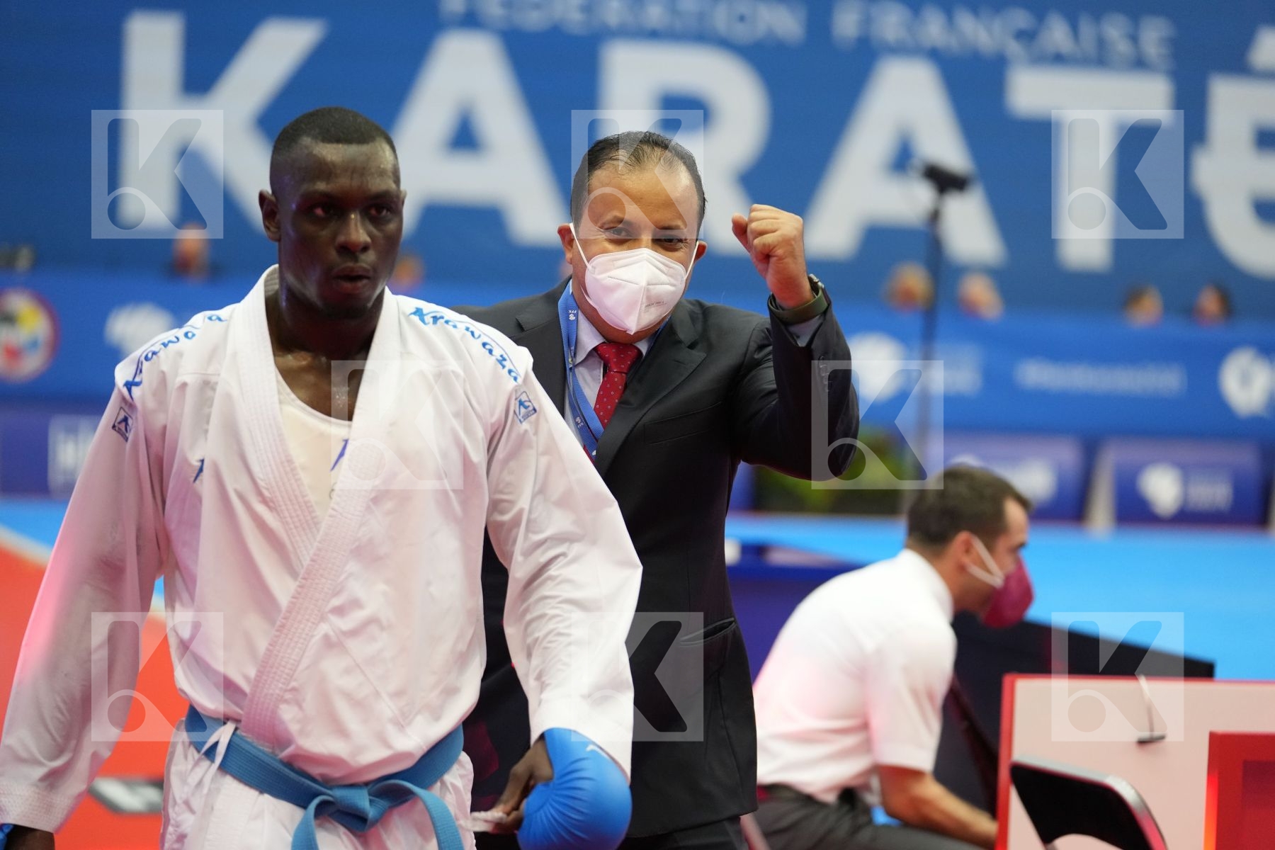 HAMEDI TAREG (SAUDI ARABIA) in Olympic Category - Kumite Male 75+ KG - Round Robin bout