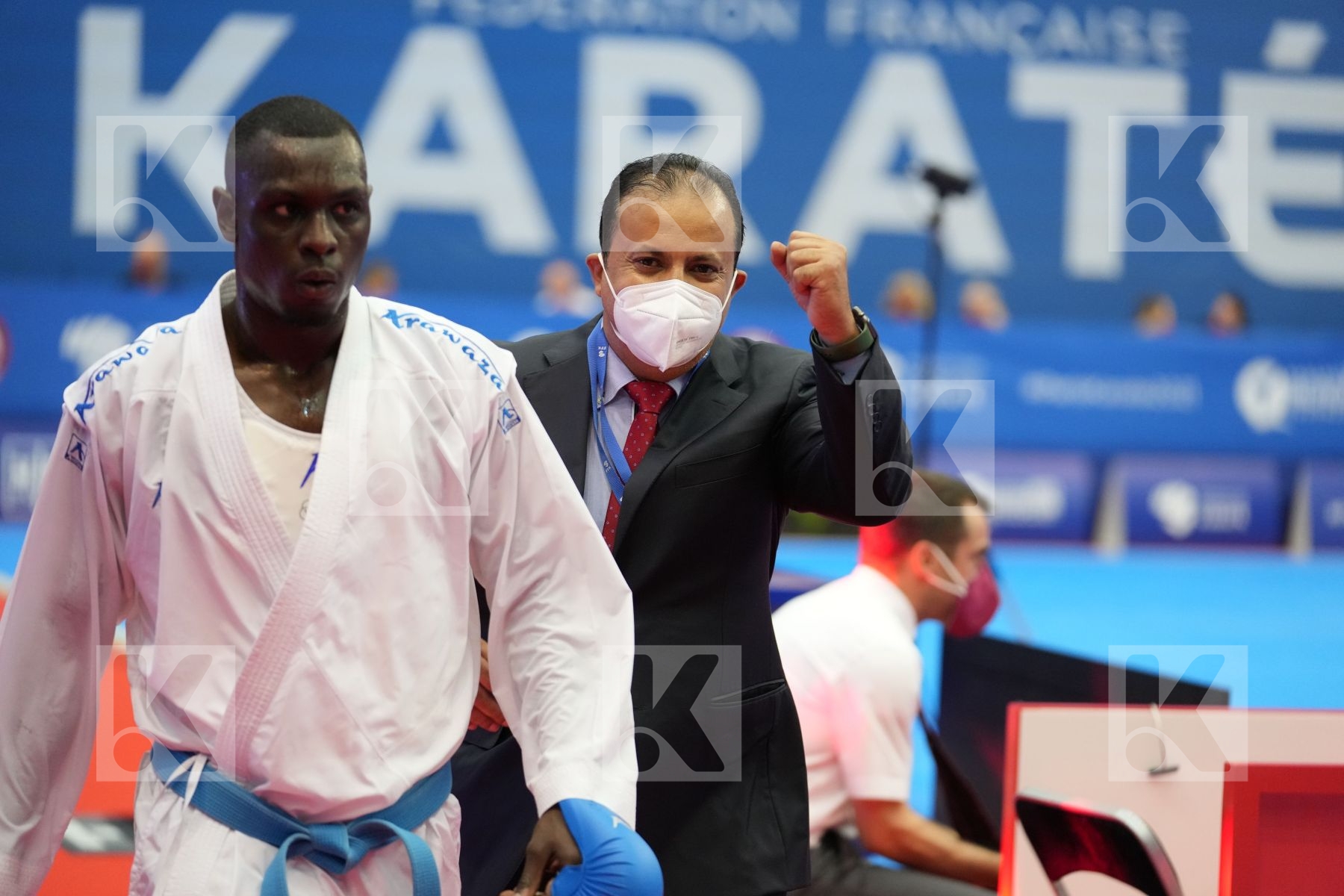 HAMEDI TAREG (SAUDI ARABIA) in Olympic Category - Kumite Male 75+ KG - Round Robin bout
