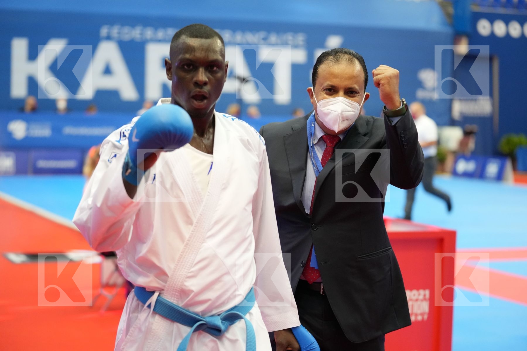 HAMEDI TAREG (SAUDI ARABIA) in Olympic Category - Kumite Male 75+ KG - Round Robin bout