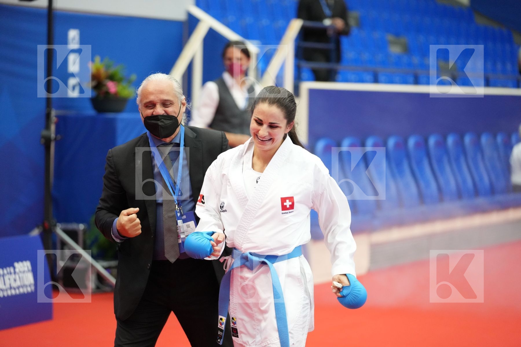 QUIRICI ELENA (SWITZERLAND) in Olympic Category - Kumite Female 61+ KG - Round Robin bout