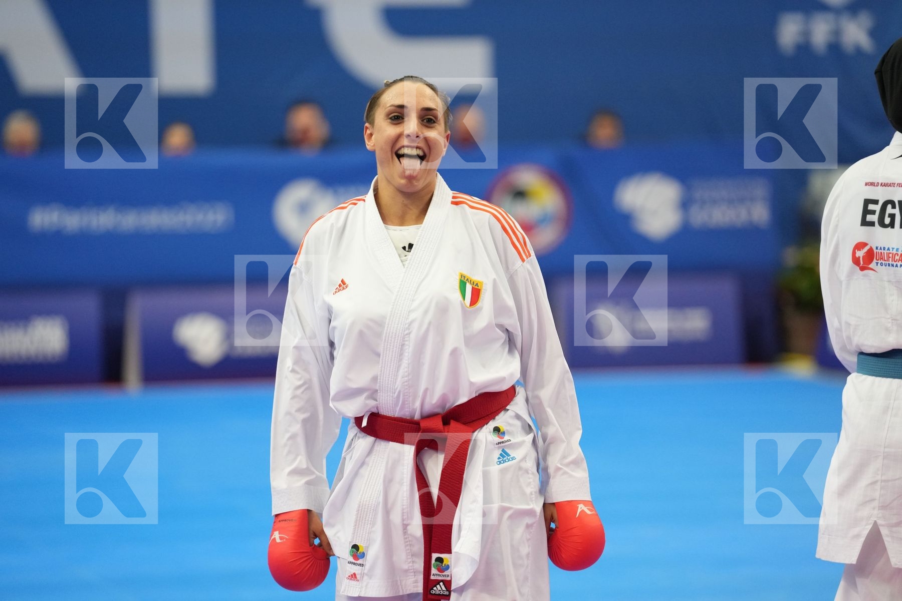 SEMERARO SILVIA (ITALY) in Olympic Category - Kumite Female 61+ KG - Round Robin bout