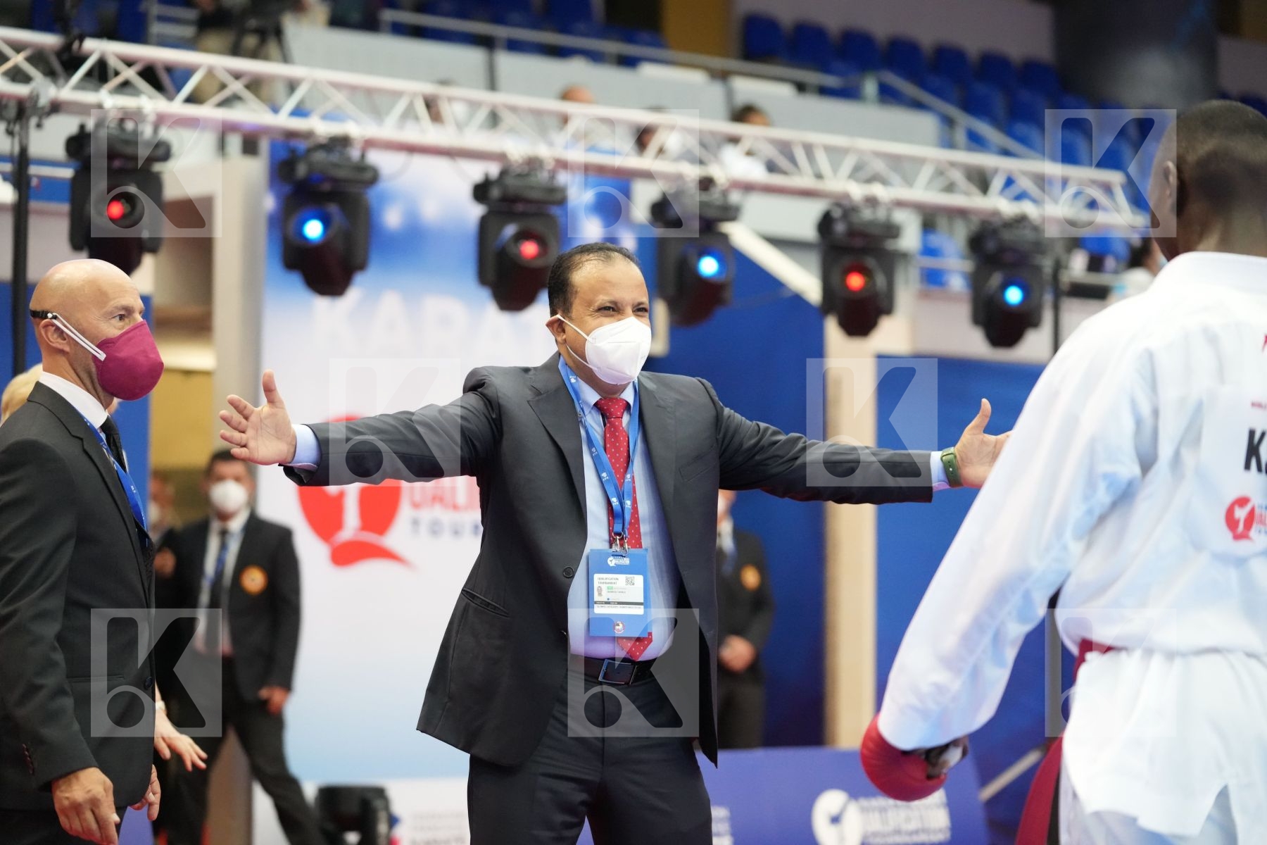 HAMEDI TAREG (SAUDI ARABIA) in Olympic Category - Kumite Male 75+ KG - Round Robin bout
