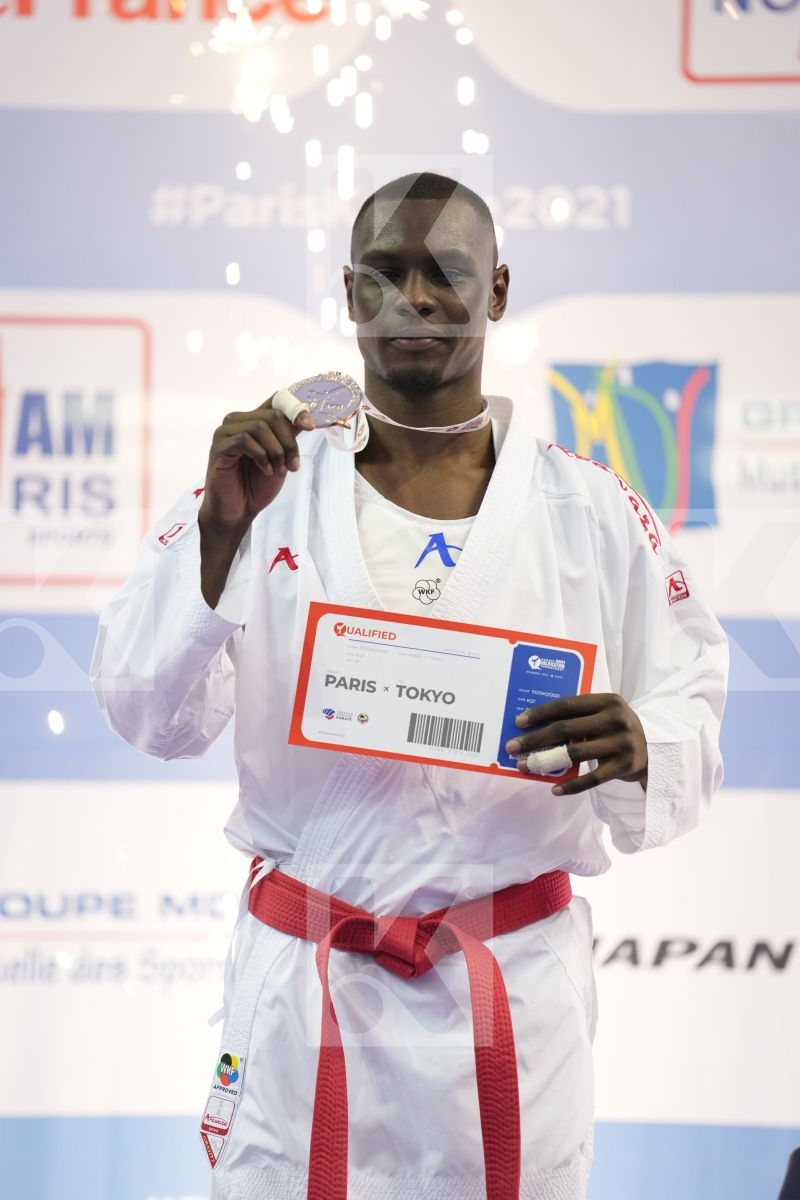 HAMEDI TAREG (SAUDI ARABIA) in Olympic Category - Kumite Male 75+ KG - Podium Ceremony