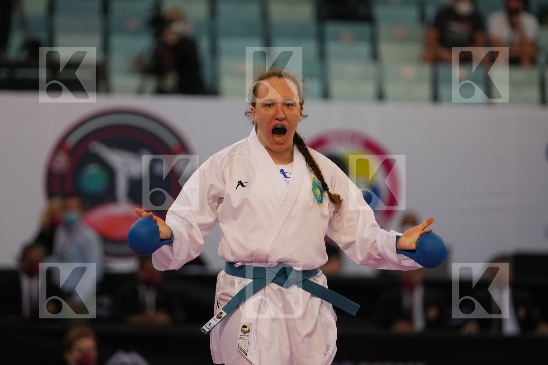 PEROVIC IVANA (SERBIA) vs BERULTSEVA SOFYA (KAZAKHSTAN) in Female Kumite 68+ Kg - bronze bout