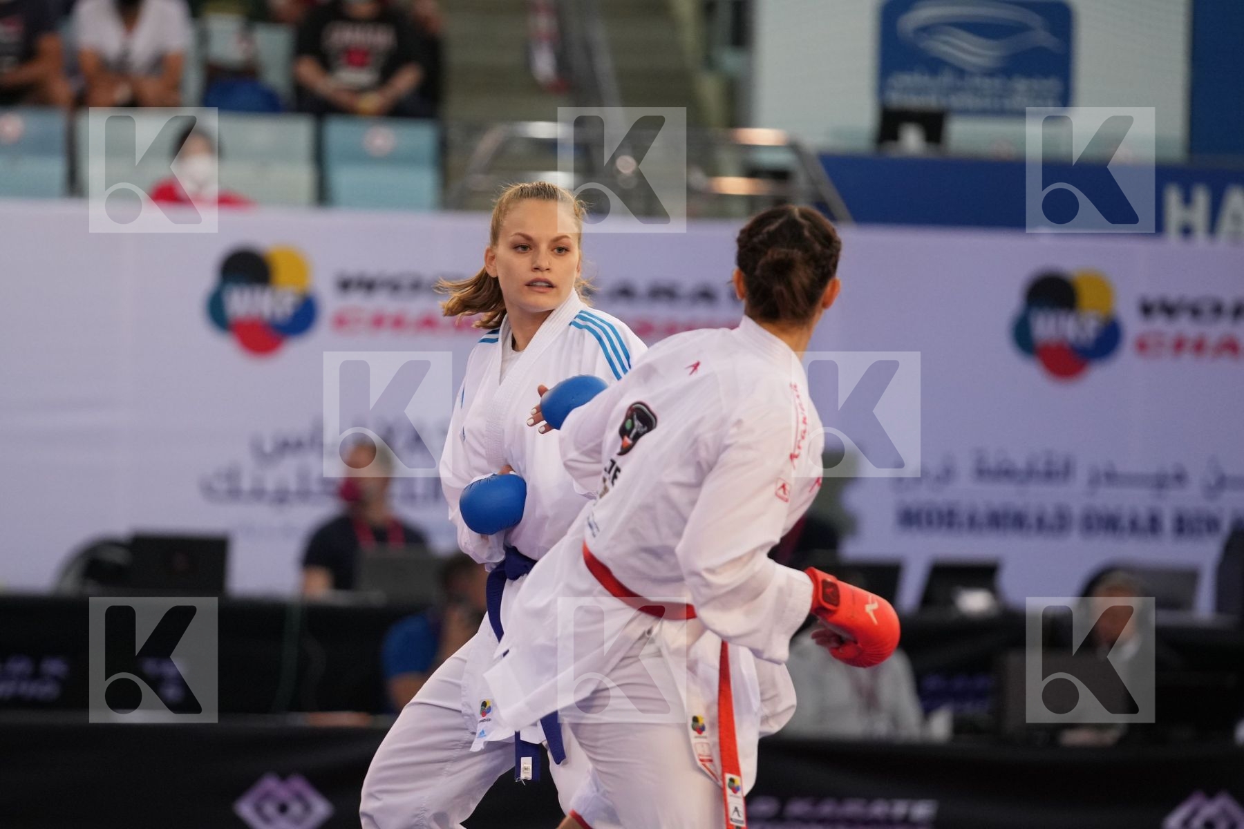 SACHOVA MARTINA (CZECH REPUBLIC) vs LESJAK LUCIJA (CROATIA) in Female Kumite 68+ Kg - bronze bout