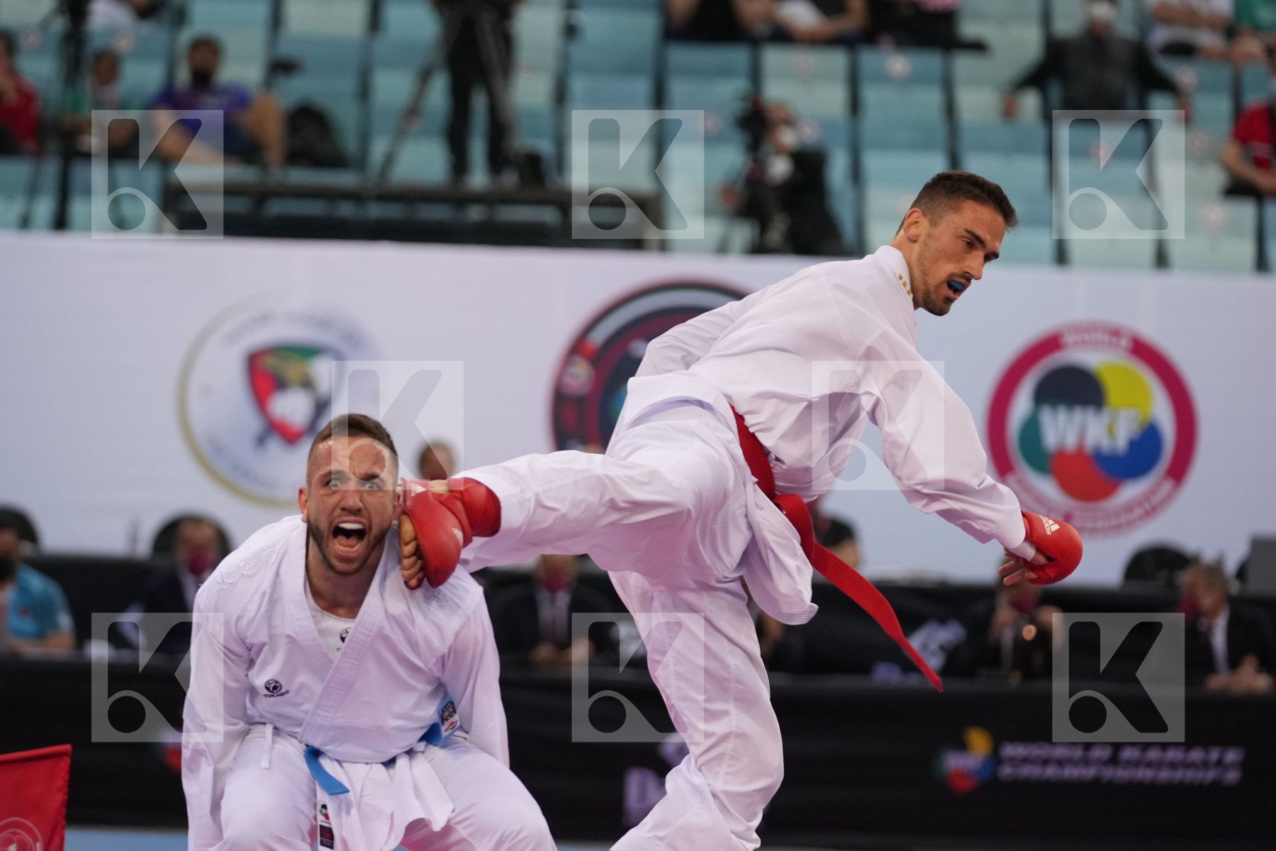 KVESIC IVAN (CROATIA) vs DA COSTA JESSIE (FRANCE) in Male Kumite -84 Kg - bronze bout