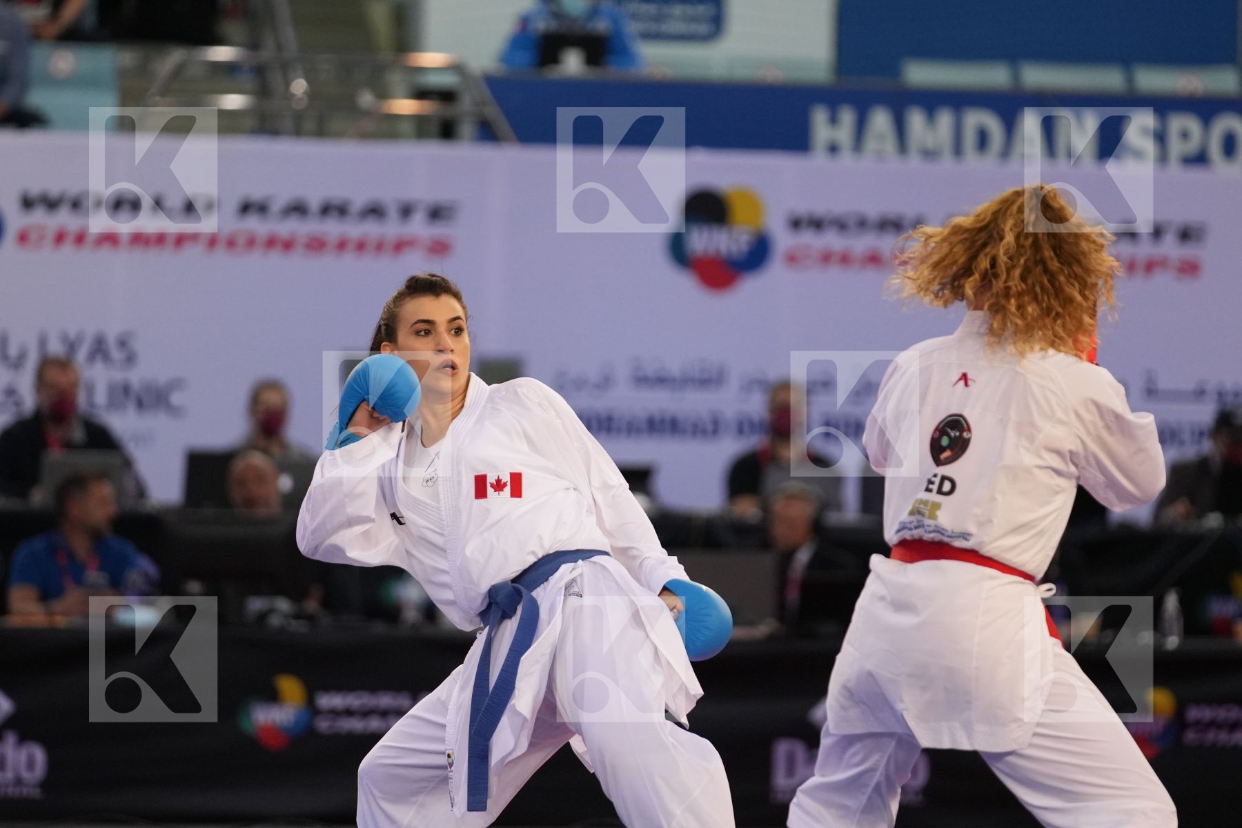 SNEL LYNN (NETHERLANDS) vs JUMAA HAYA (CANADA) in Female Kumite -61 Kg - bronze bout