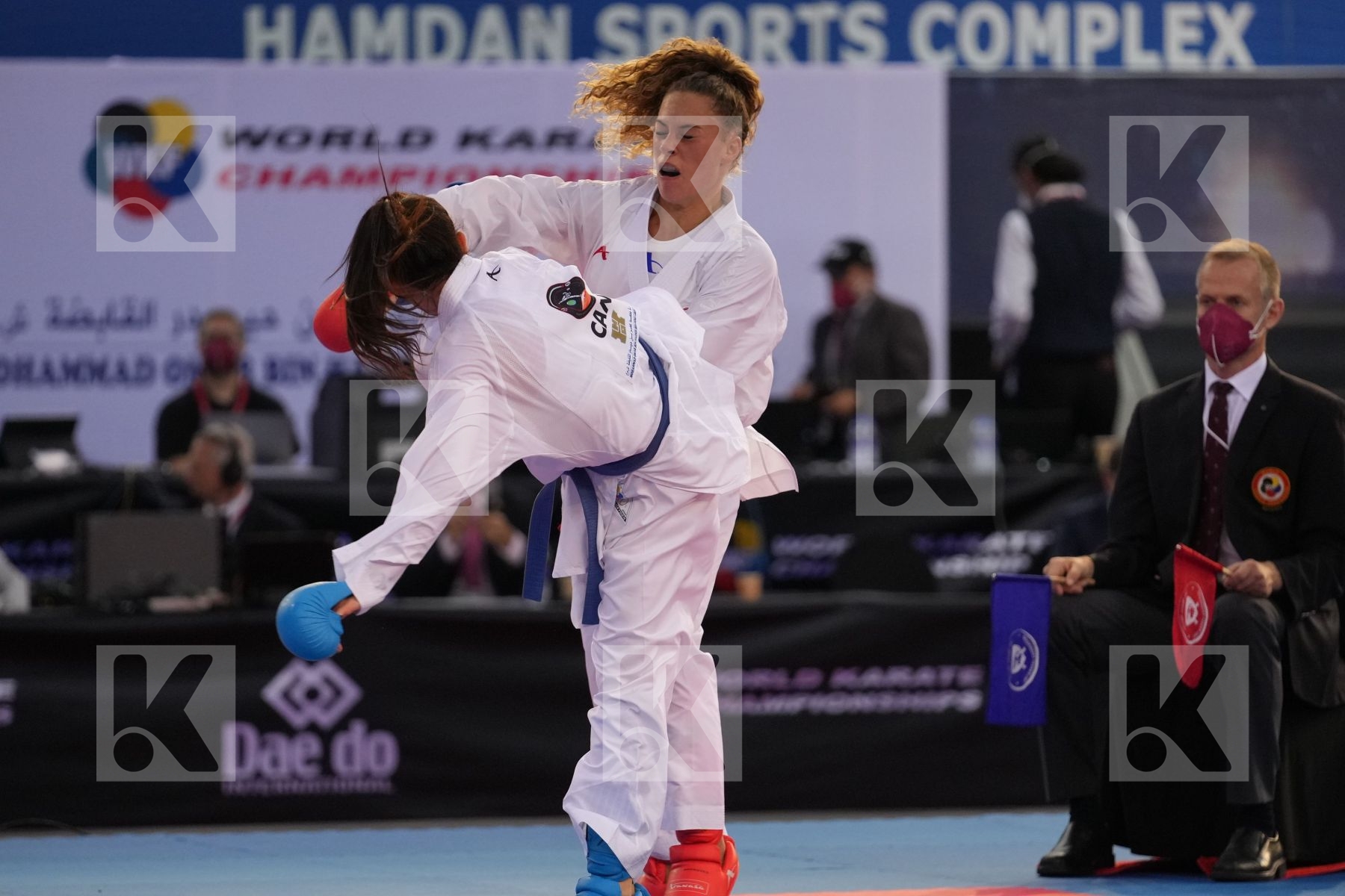 SNEL LYNN (NETHERLANDS) vs JUMAA HAYA (CANADA) in Female Kumite -61 Kg - bronze bout