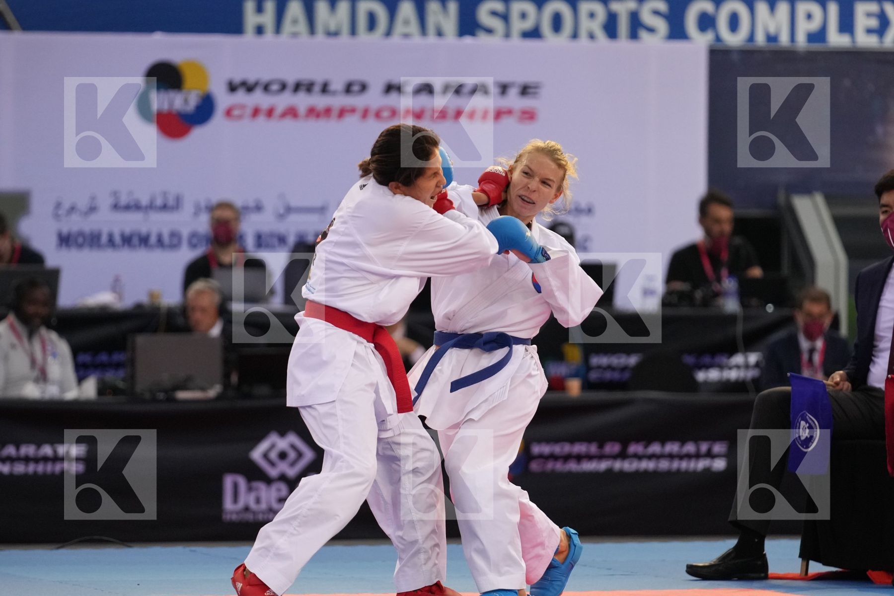 GRANDE ALEXANDRA (PERU) vs SUCHANKOVA INGRIDA (SLOVAKIA) in Female Kumite -61 Kg - bronze bout