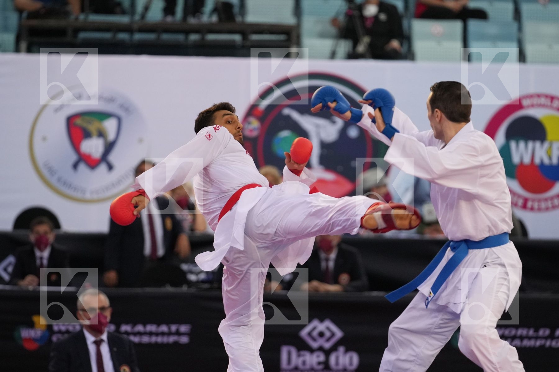 AKKURT EREN (TURKEY) vs SCOTT THOMAS (UNITED STATES) in Male Kumite -75 Kg - bronze bout