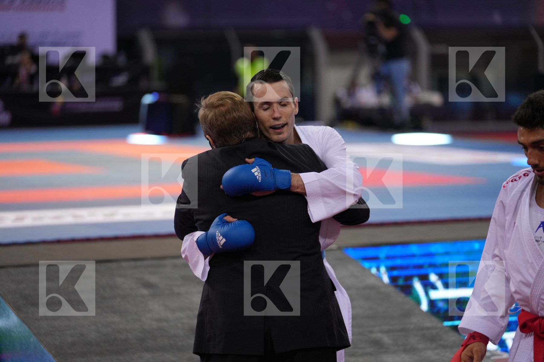 AKKURT EREN (TURKEY) vs SCOTT THOMAS (UNITED STATES) in Male Kumite -75 Kg - bronze bout